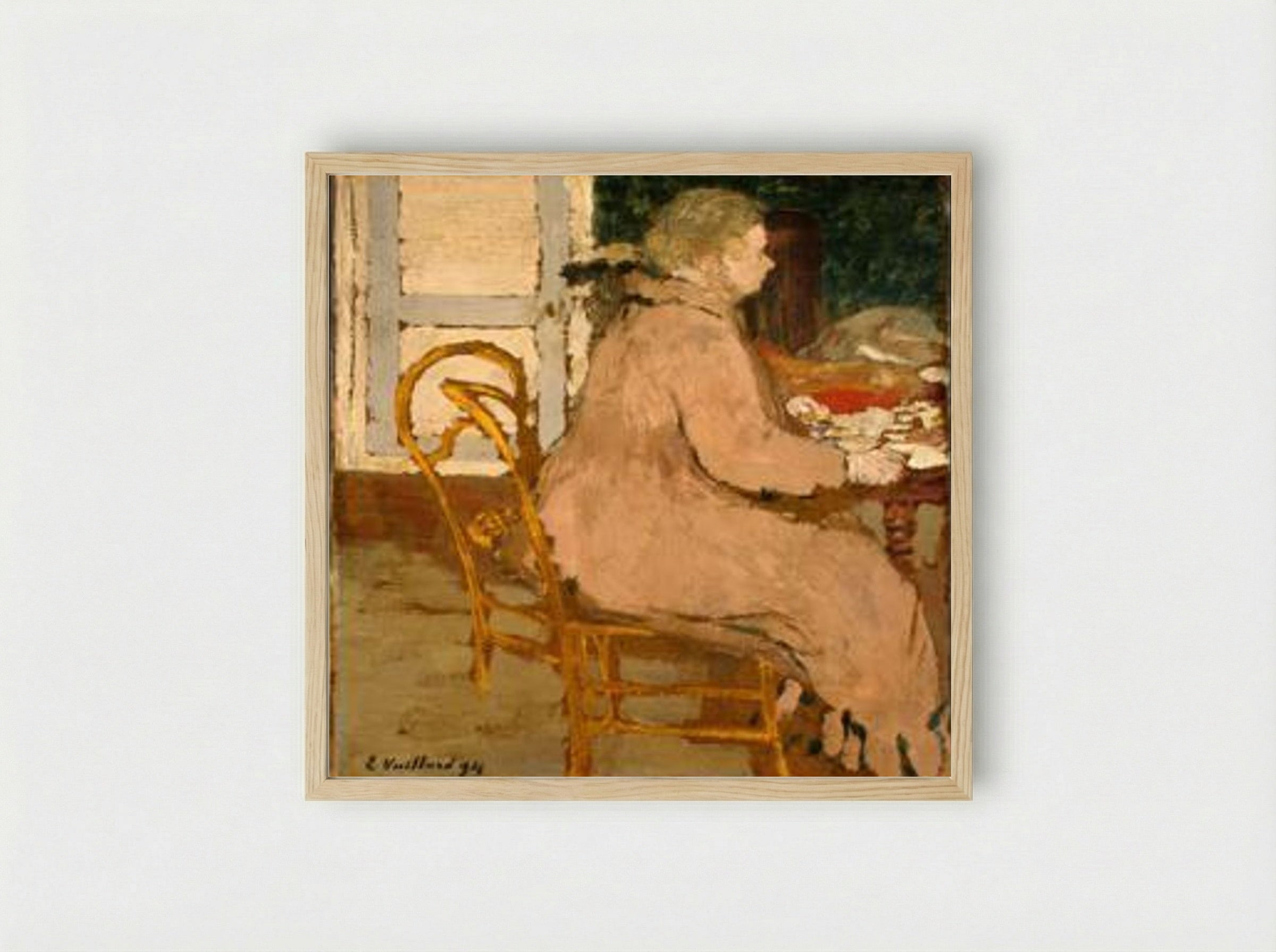Breakfast - Édouard Vuillard - Framed Print Wood