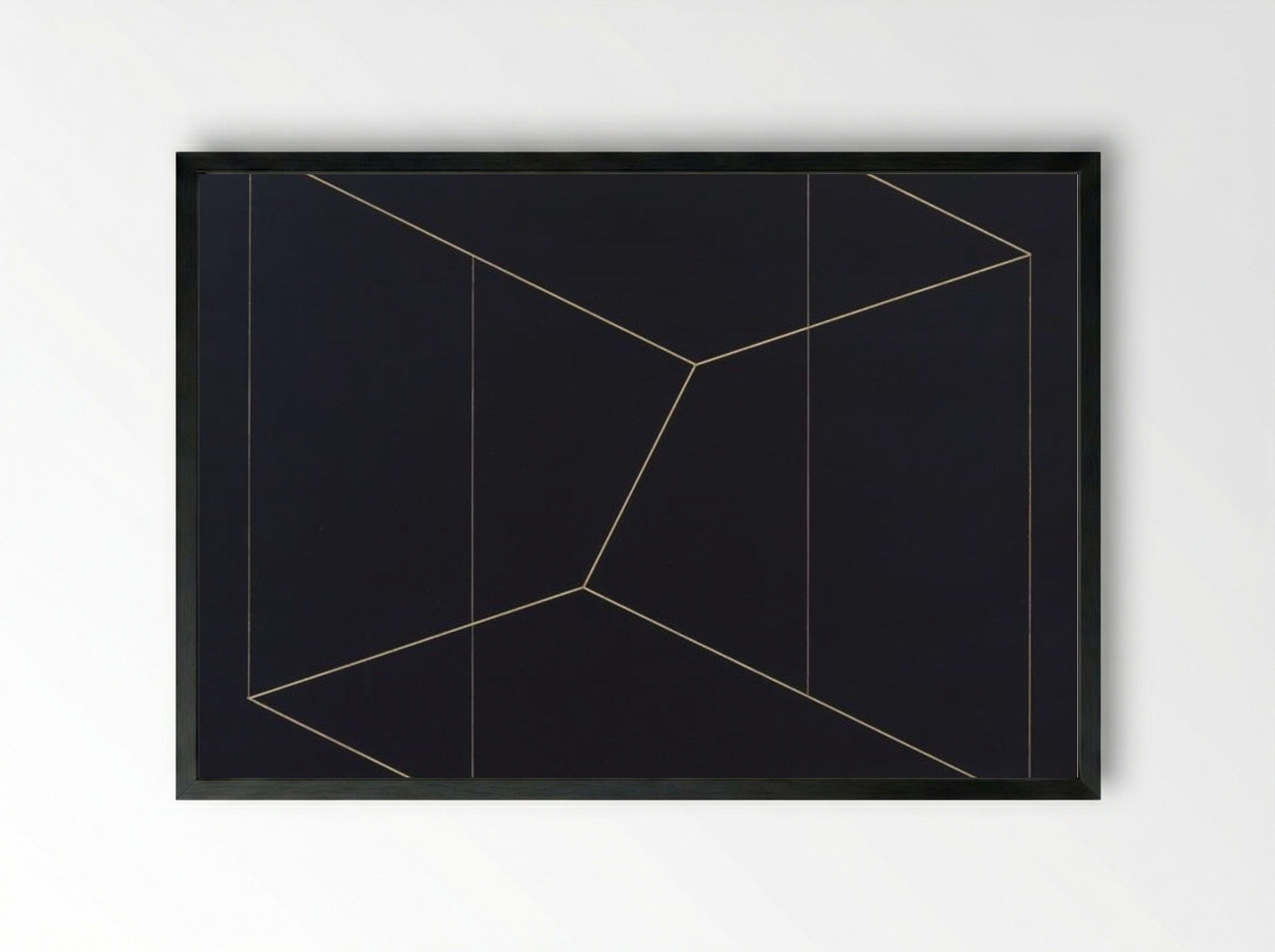 Structural Constellation 'To Ferdinand Hodler' - Josef Albers - Framed Print Black