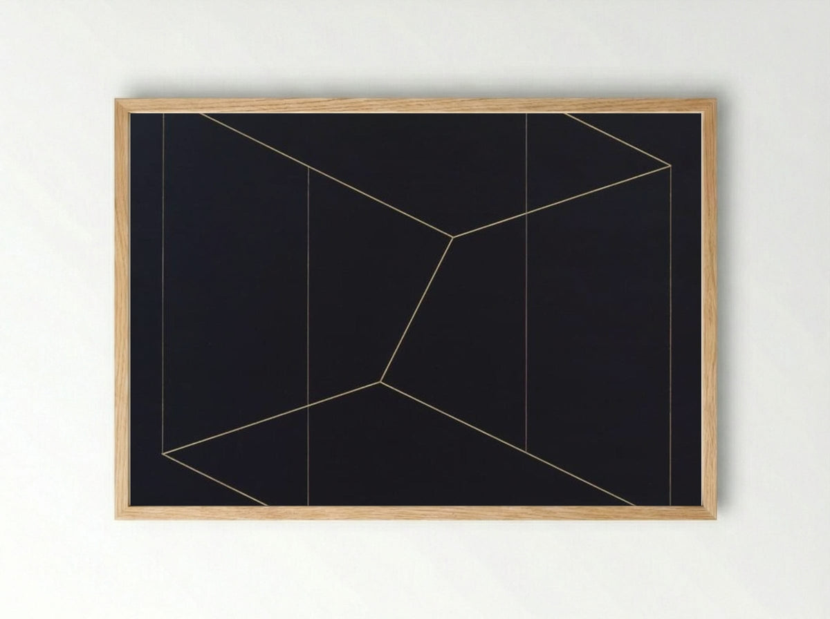 Structural Constellation 'To Ferdinand Hodler' - Josef Albers - Framed Print Wood