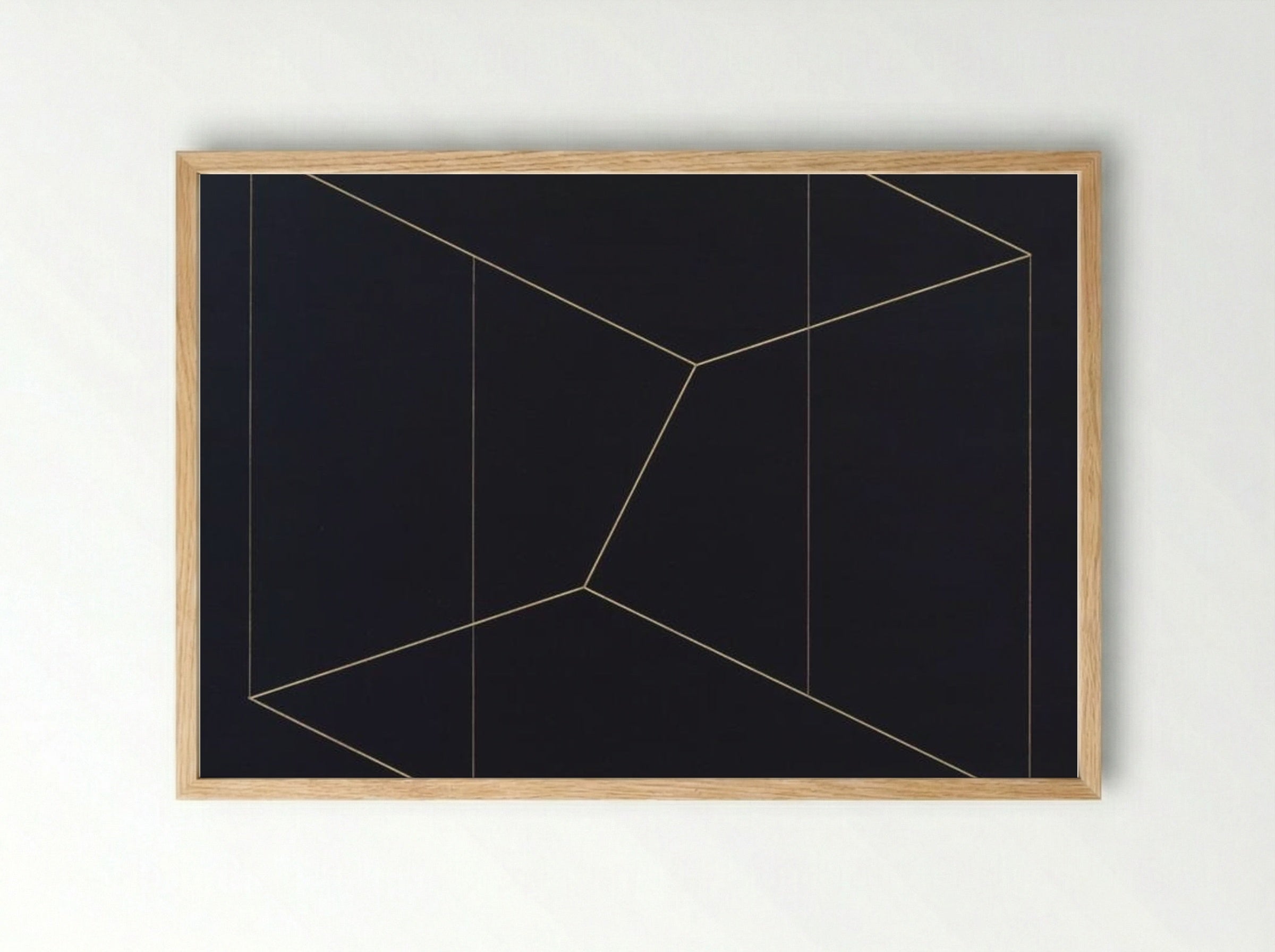 Structural Constellation 'To Ferdinand Hodler' - Josef Albers - Framed Print Wood