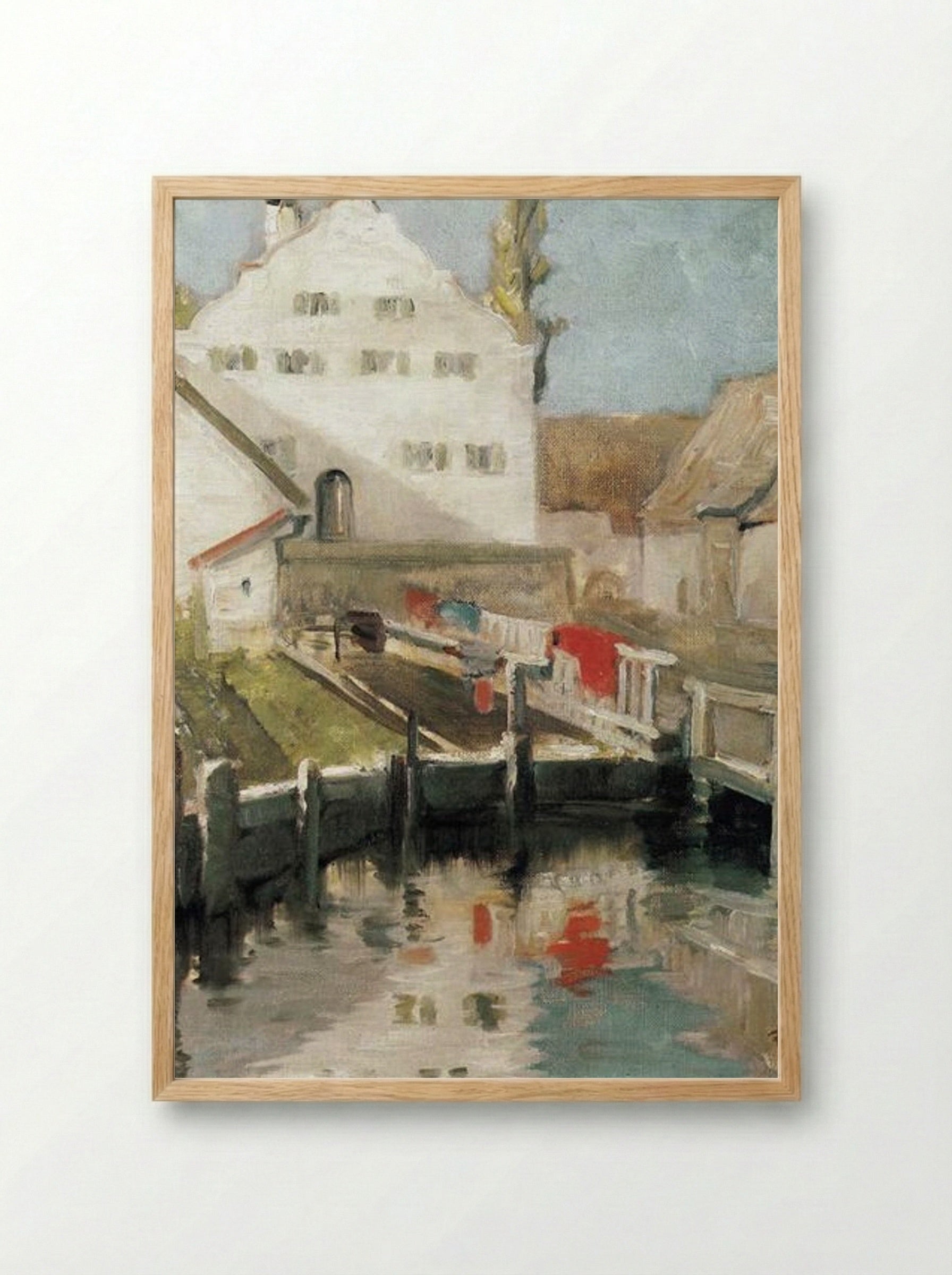 Indersdorf - Franz Marc - Framed Print Wood
