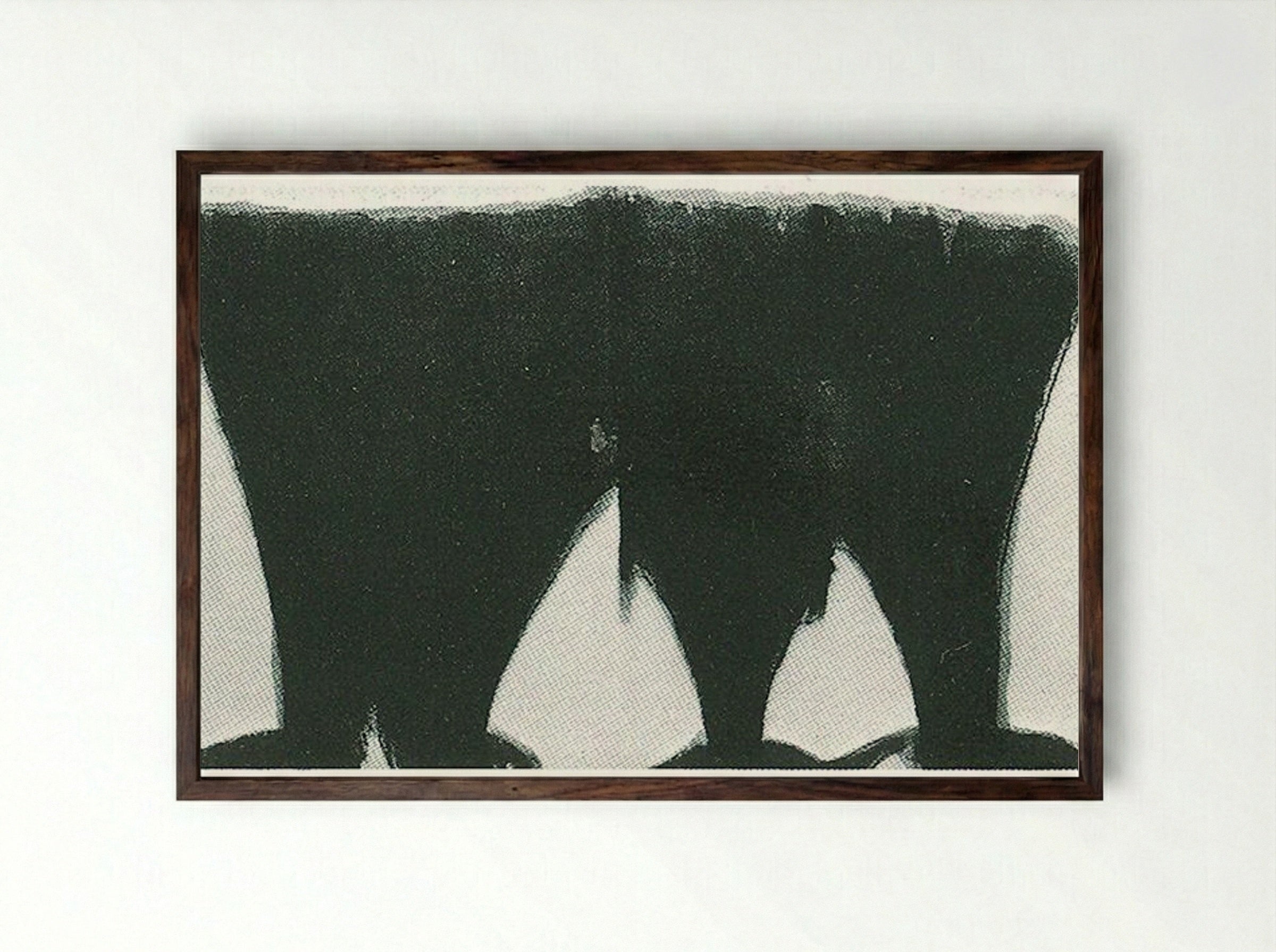 Dalet Aleph - Morris Louis - Framed Print Dark Wood