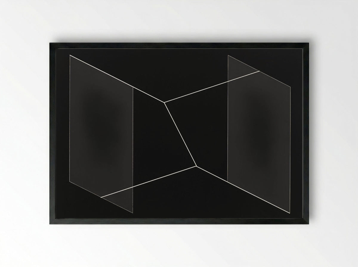 F 32 Pericles - Josef Albers - Framed Print Black