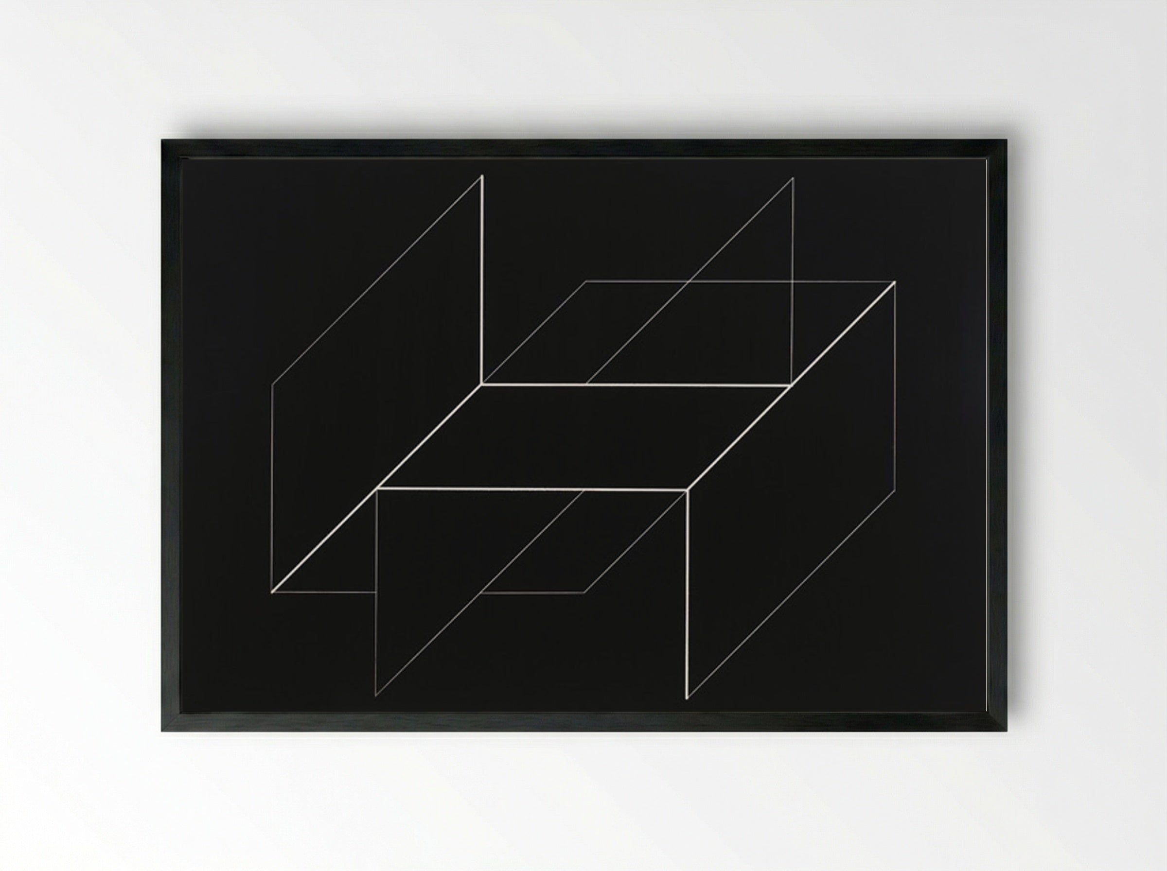 Structural Constellation - Josef Albers - Framed Print Black