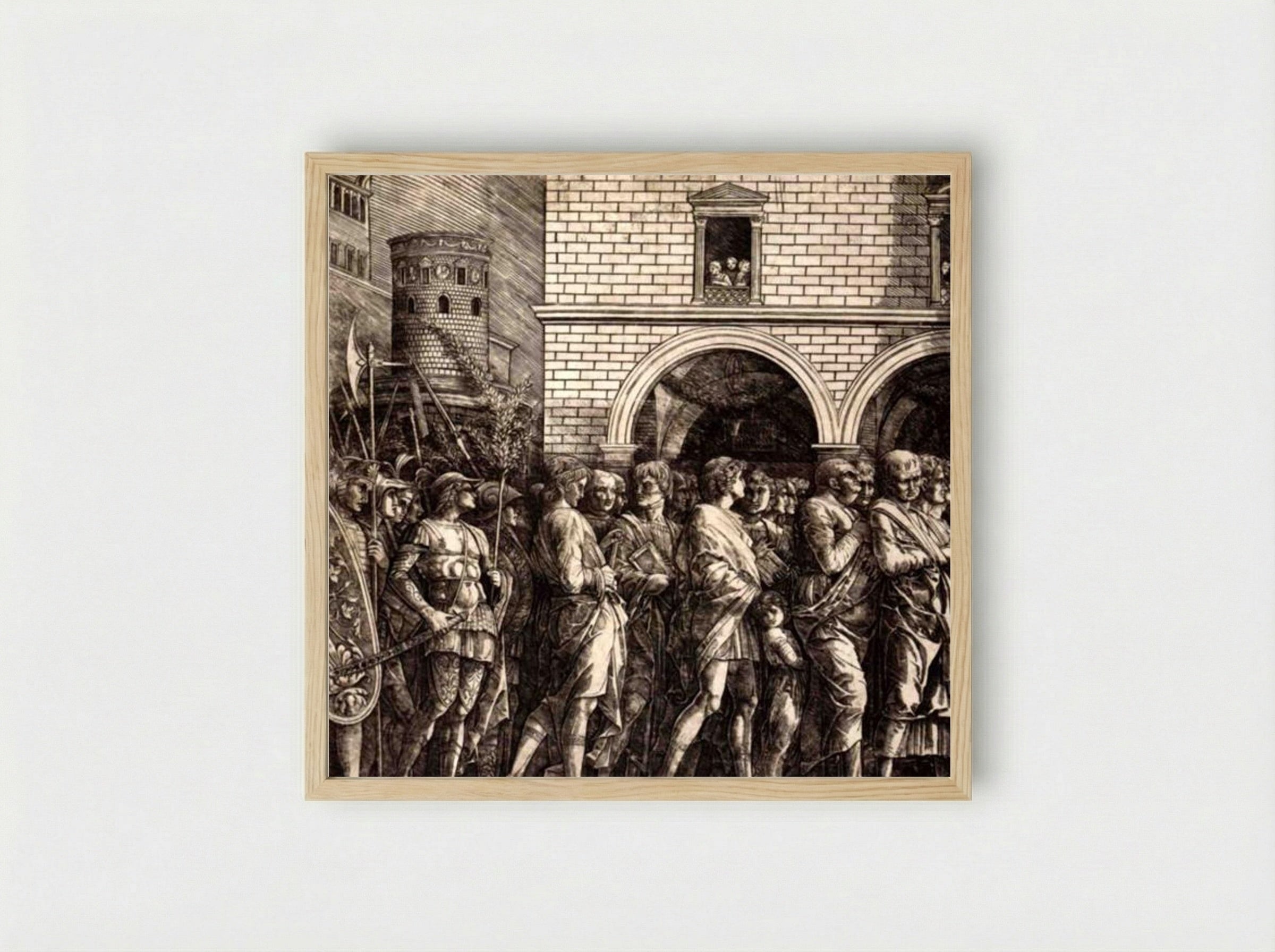 The Senators - Andrea Mantegna - Framed Print Wood