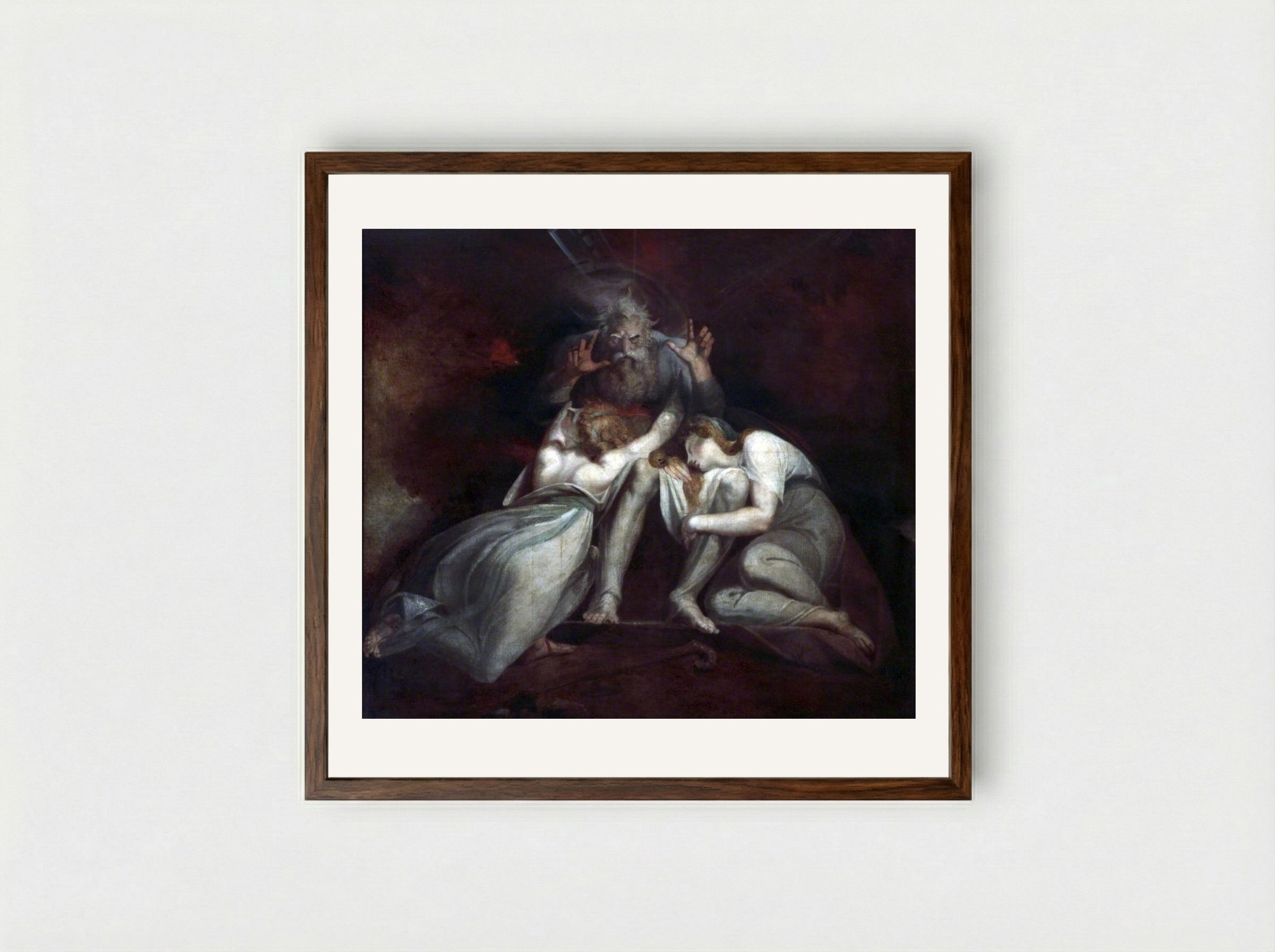 The Death of Oedipus - Henry Fuseli - Framed Print Dark Wood