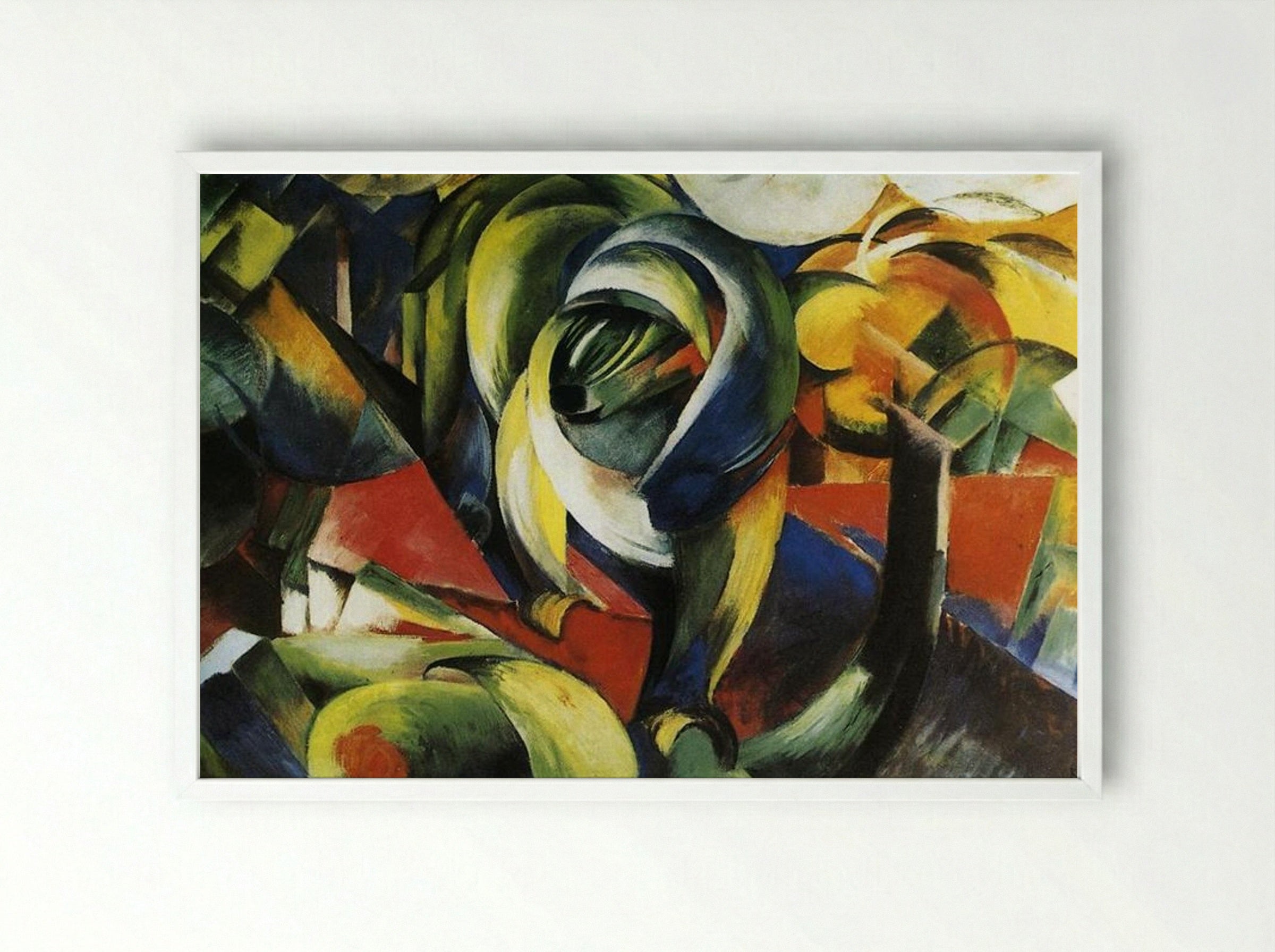 Mandrill - Franz Marc - Framed Print White