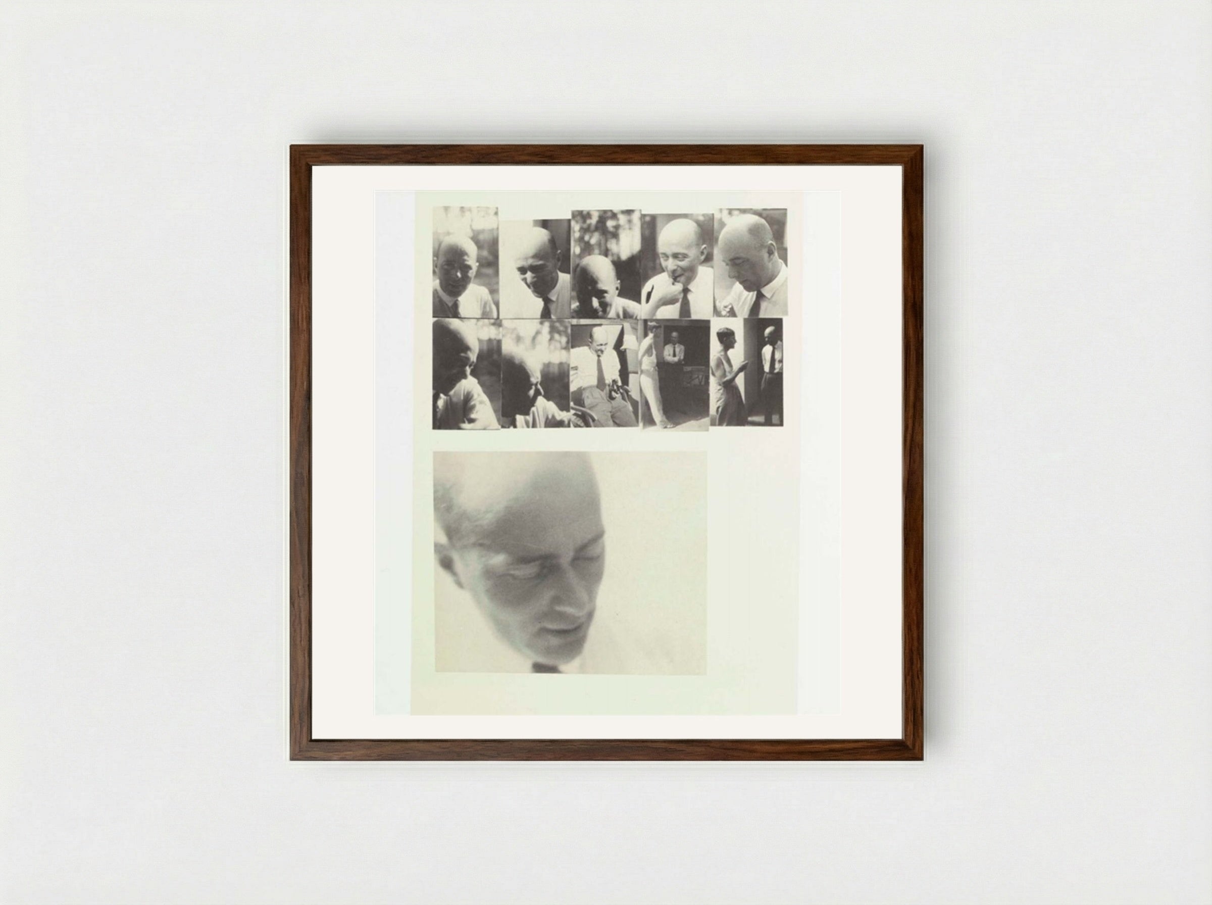 El Lissitzky - Josef Albers - Framed Print Dark Wood
