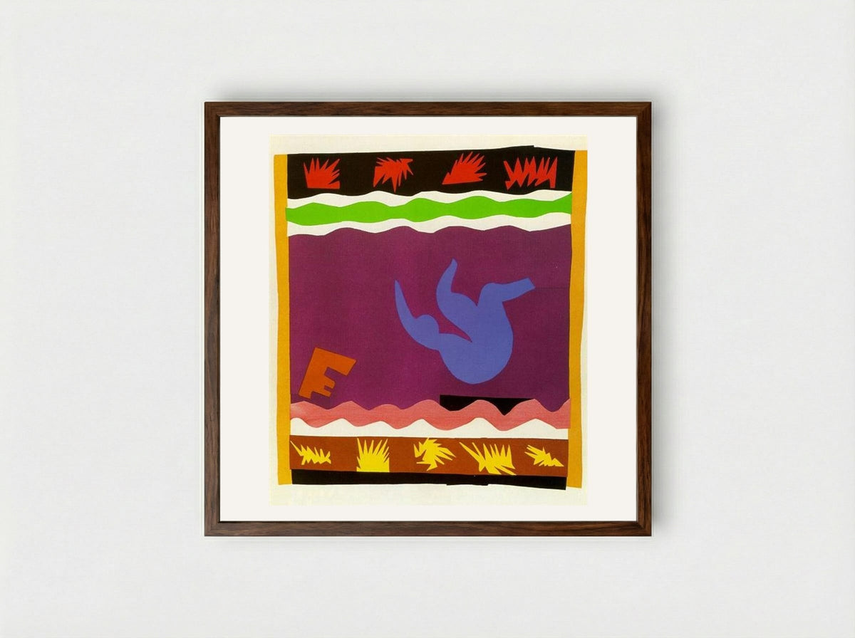 The Toboggan - Henri Matisse - Framed Print Dark Wood