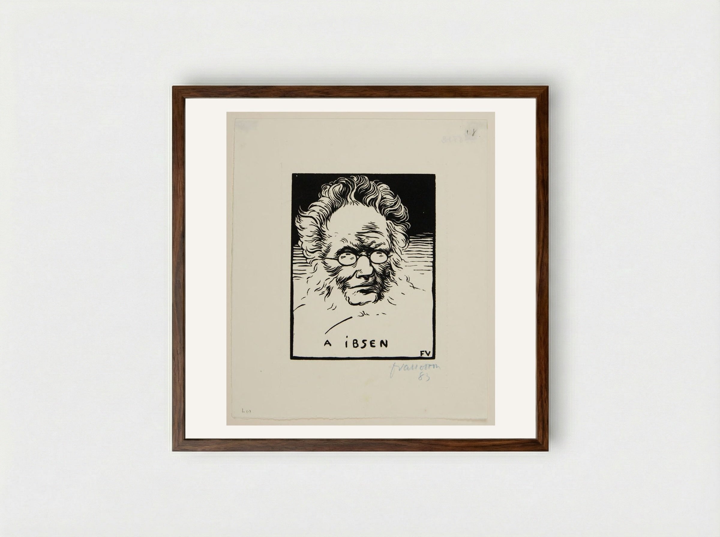 Ibsen - Félix Vallotton - Framed Print Dark Wood