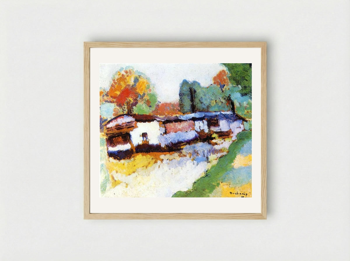 Laundry Barge - Marcel Duchamp - Framed Print Wood