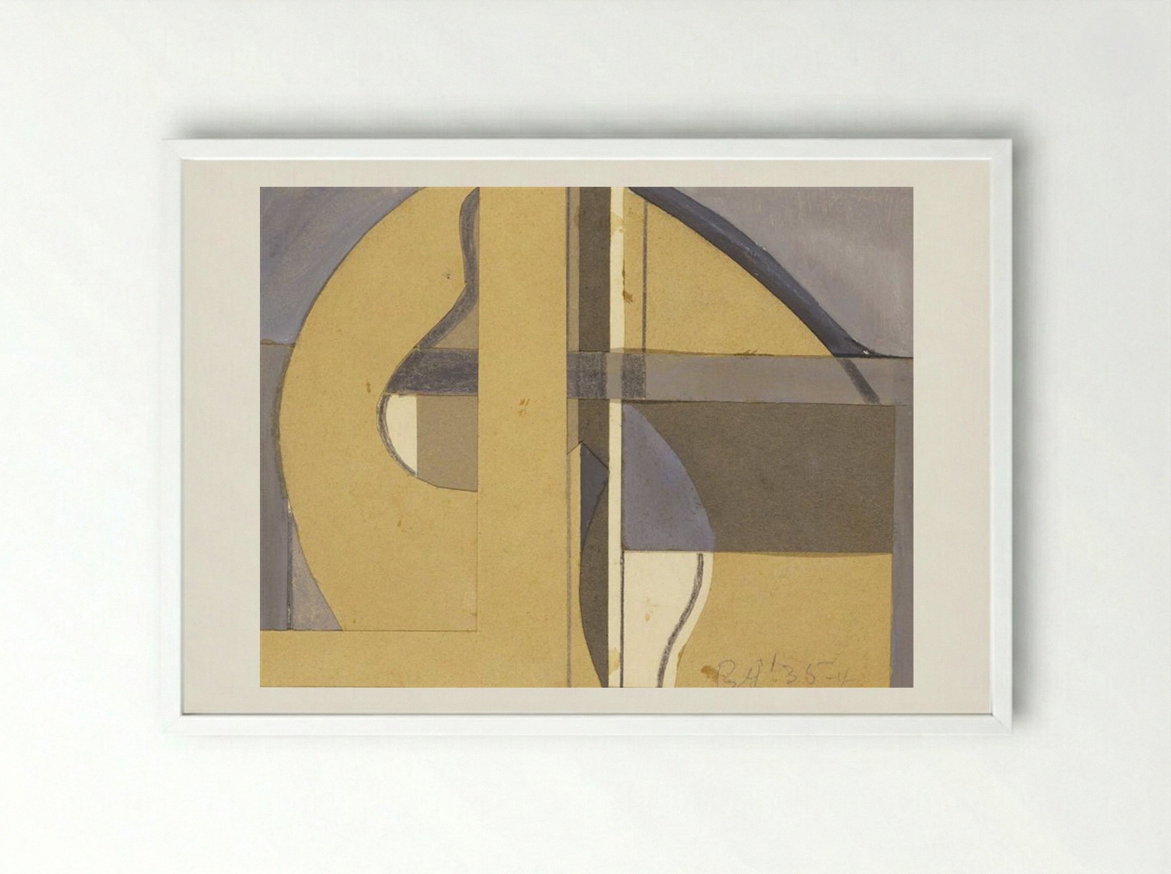 Untitled (35-4) - Balcomb Greene - Framed Print White