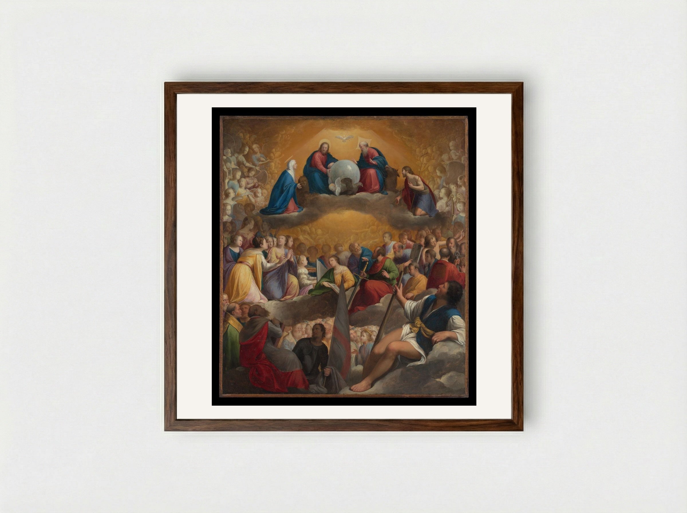 Paradise - Carlo Saraceni - Framed Print Dark Wood