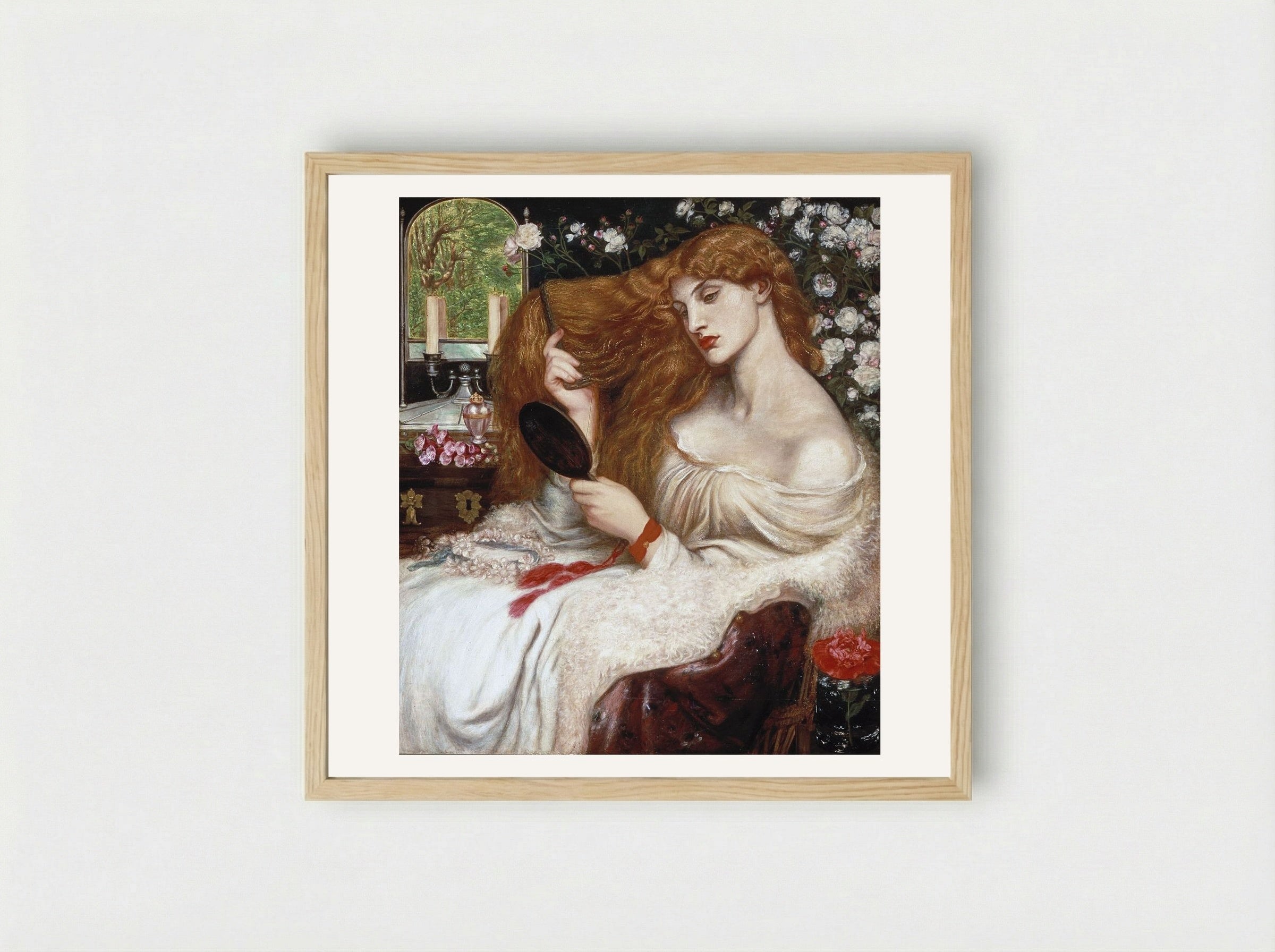 Lady Lilith - Dante Gabriel Rossetti - Framed Print Wood