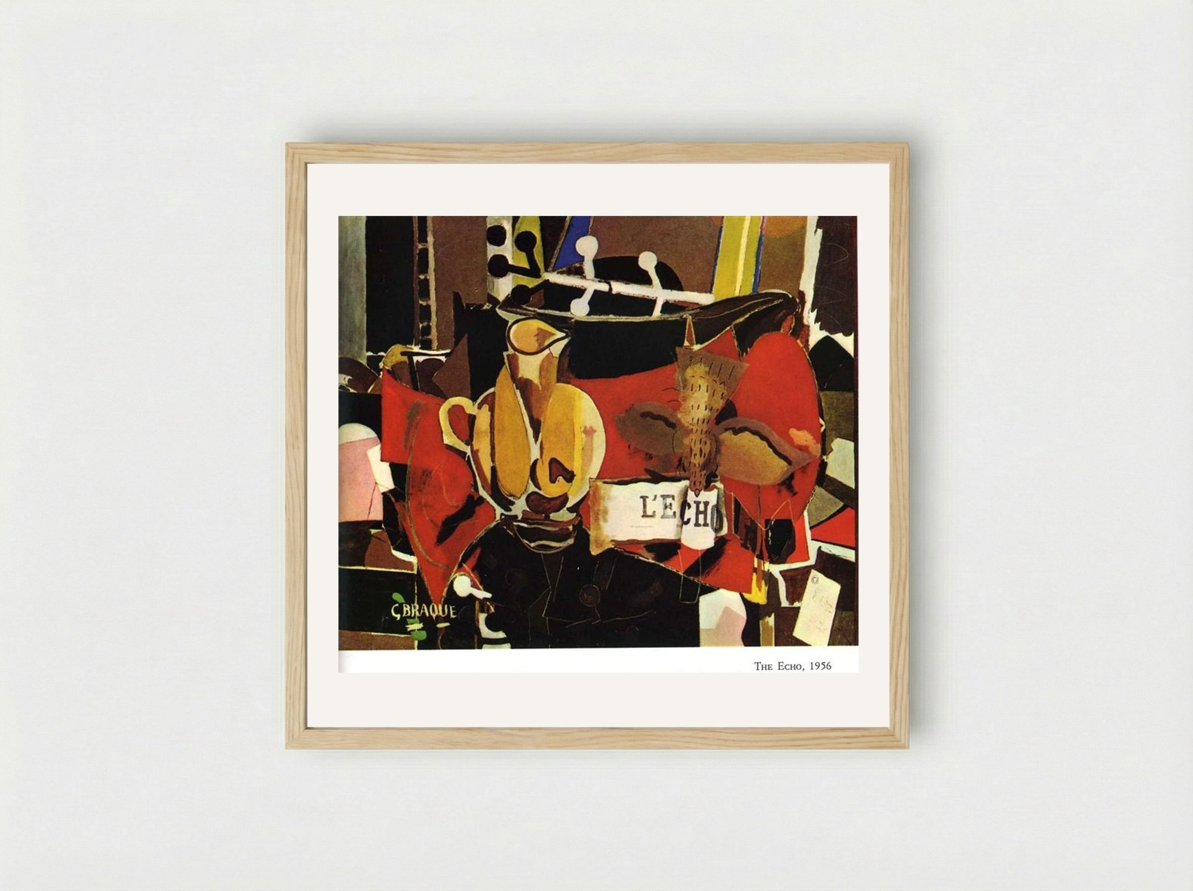 The Echo - Georges Braque - Framed Print Wood