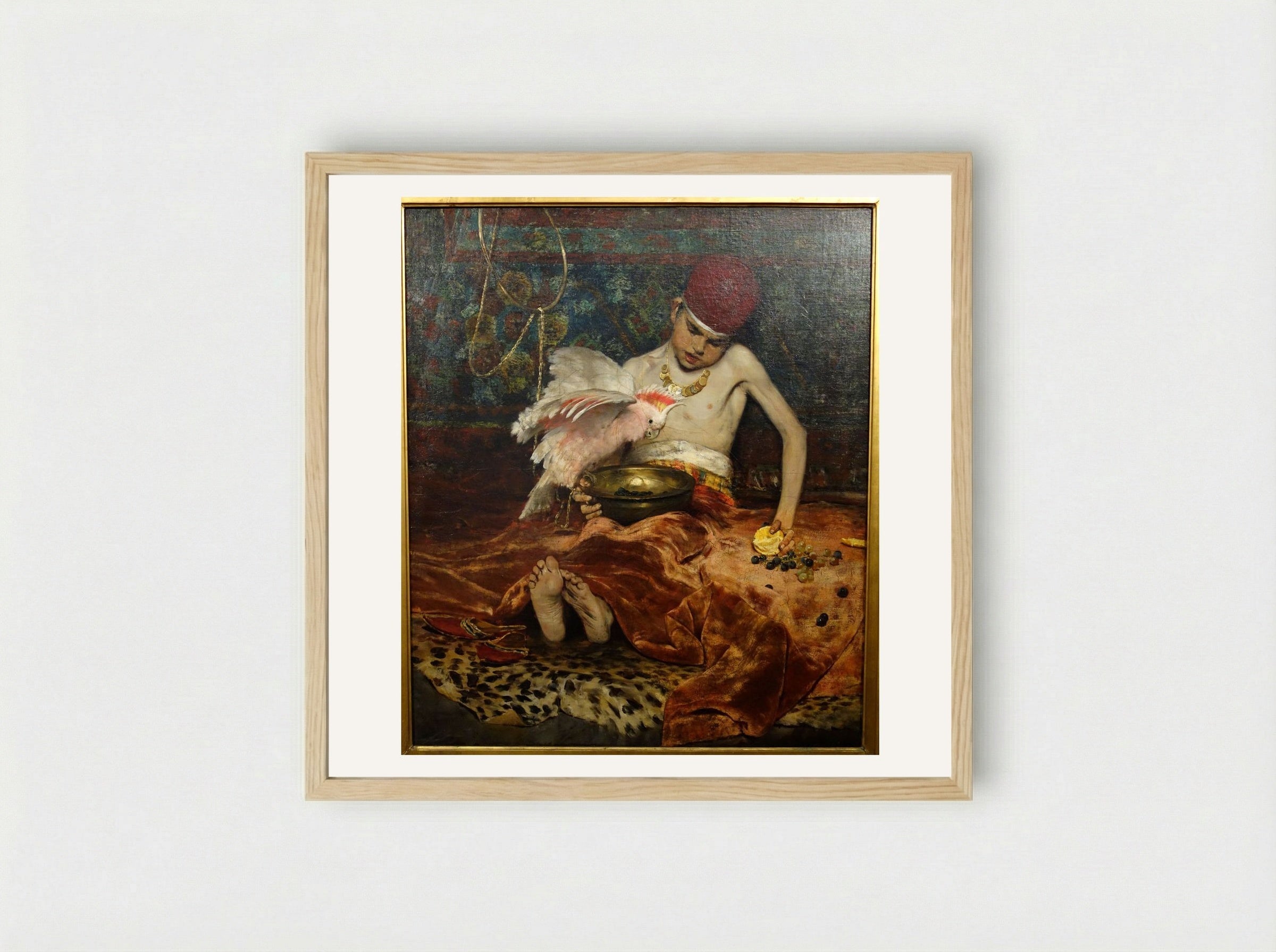 The Turkish Page - William Merritt Chase - Framed Print Wood