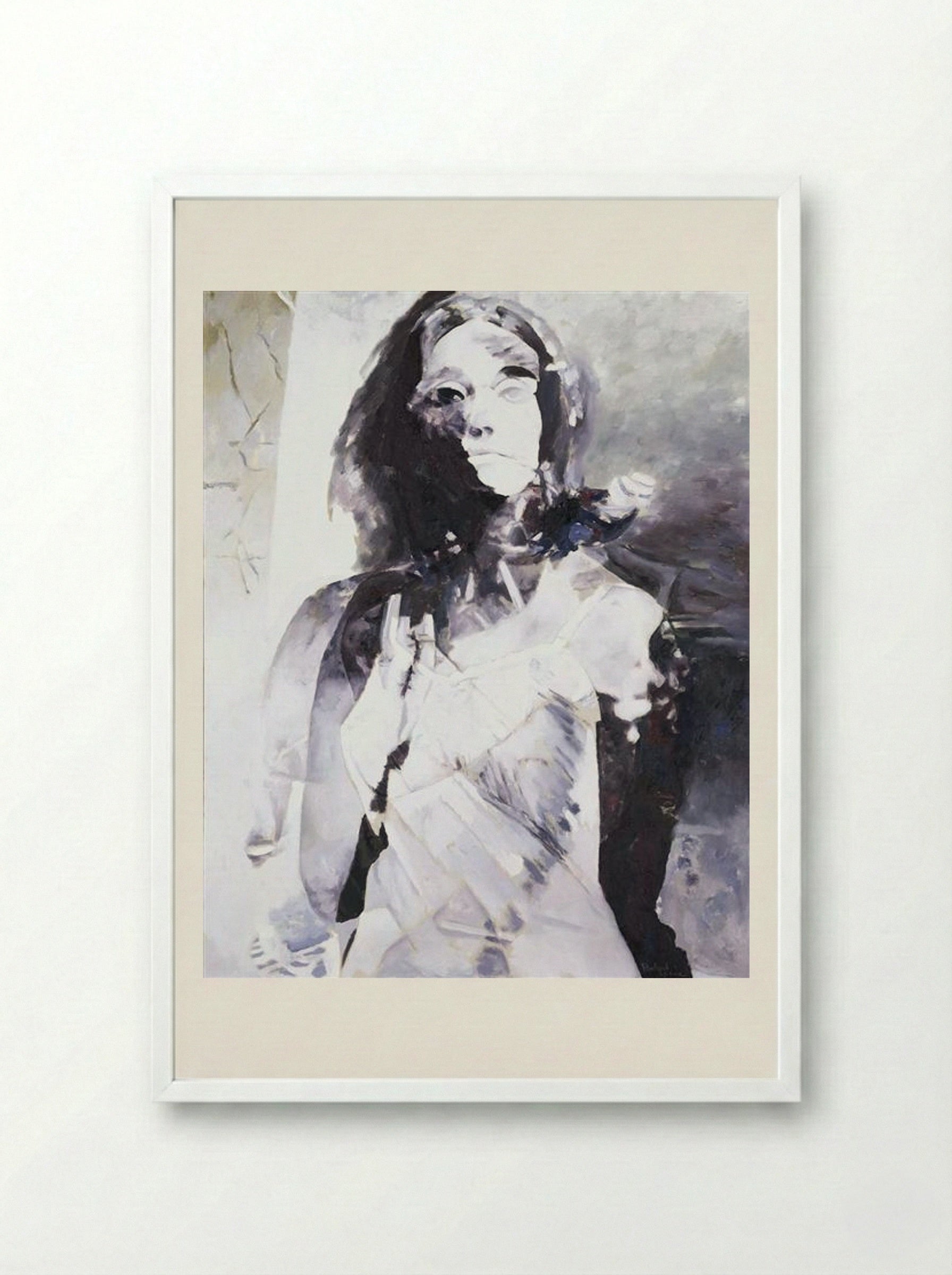 Woman - Balcomb Greene - Framed Print White