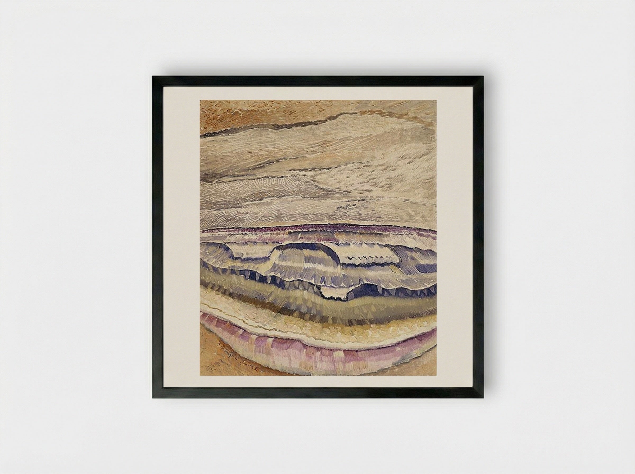 Sea Wave - Grace Cossington Smith - Framed Print Black