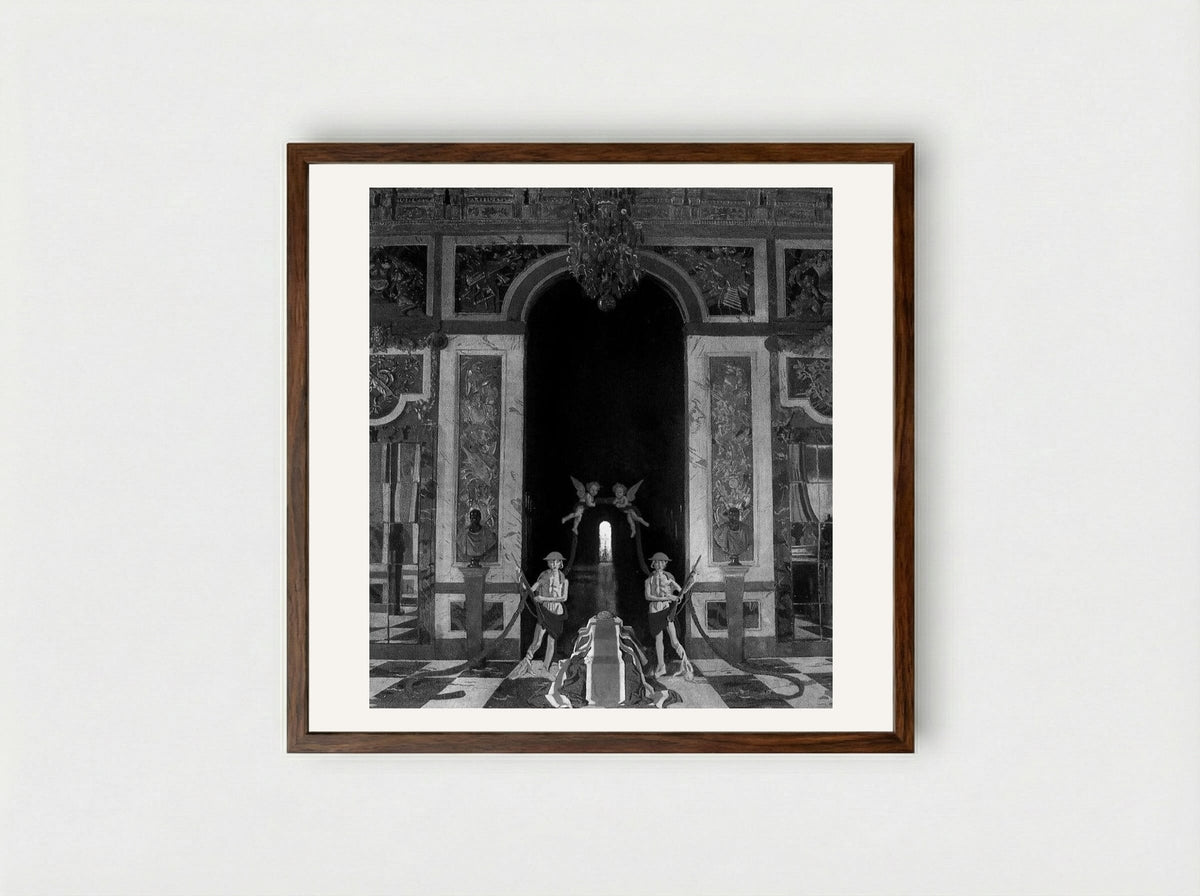 To the Unknown British Soldier in France - William Orpen - Framed Print Dark Wood