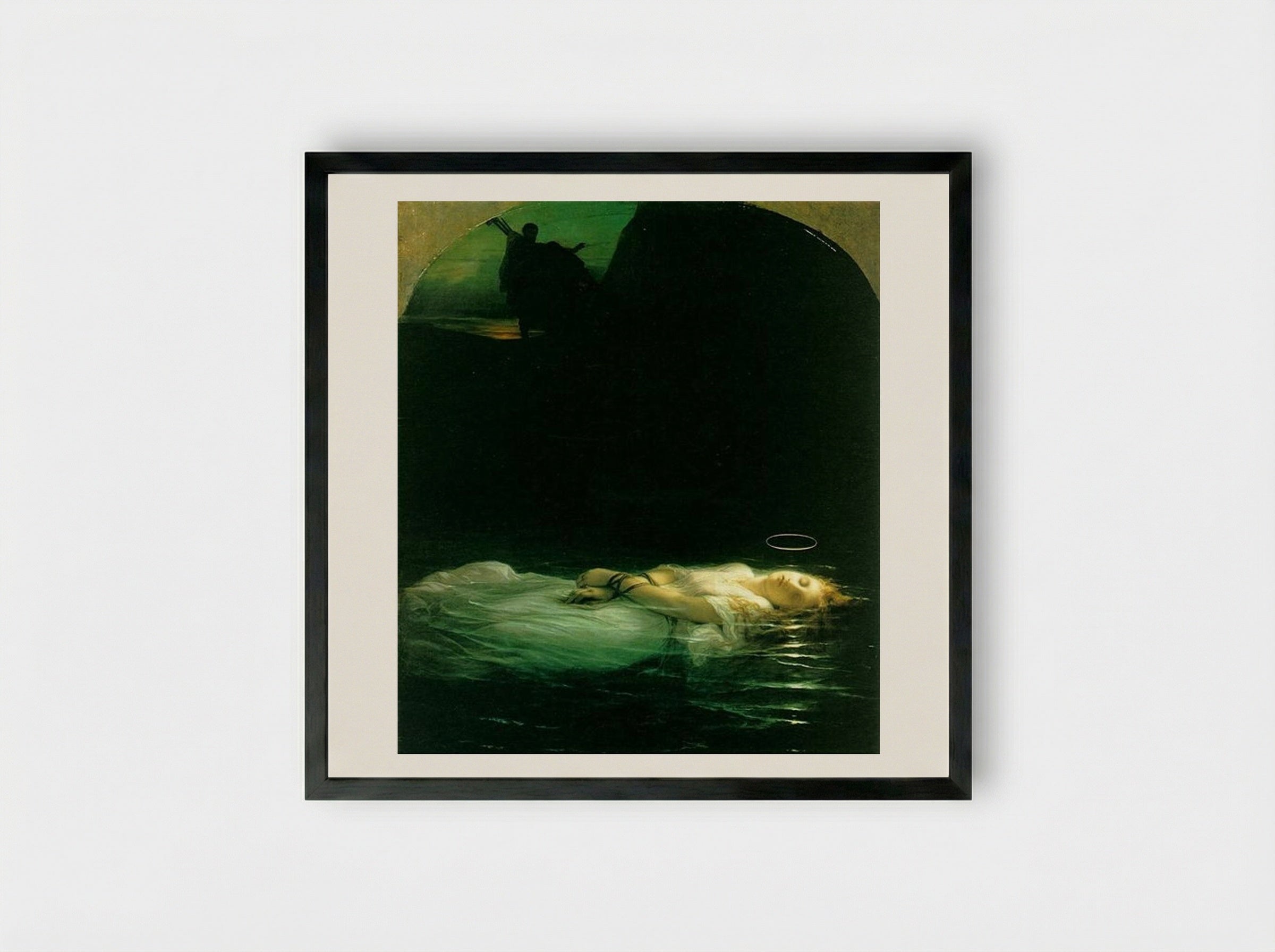The Young Martyr - Paul Delaroche - Framed Print Black