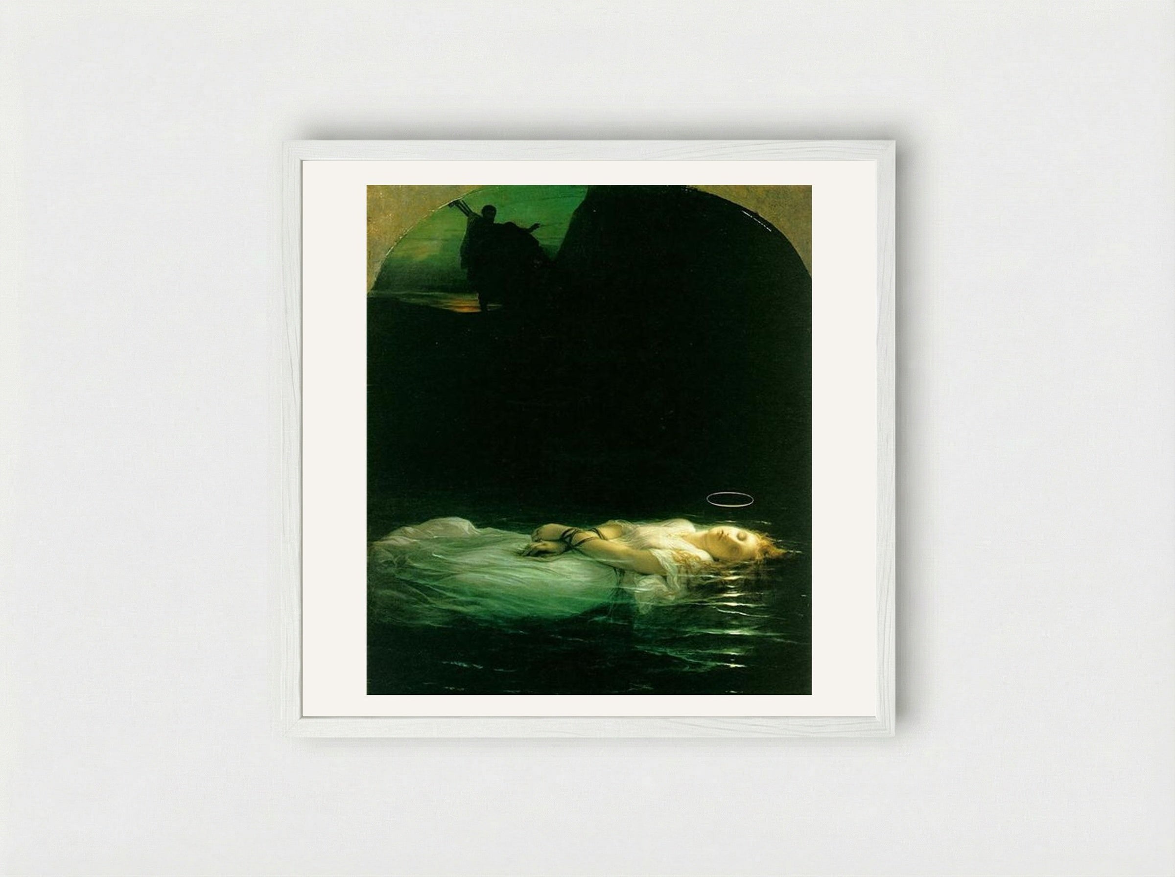 The Young Martyr - Paul Delaroche - Framed Print White
