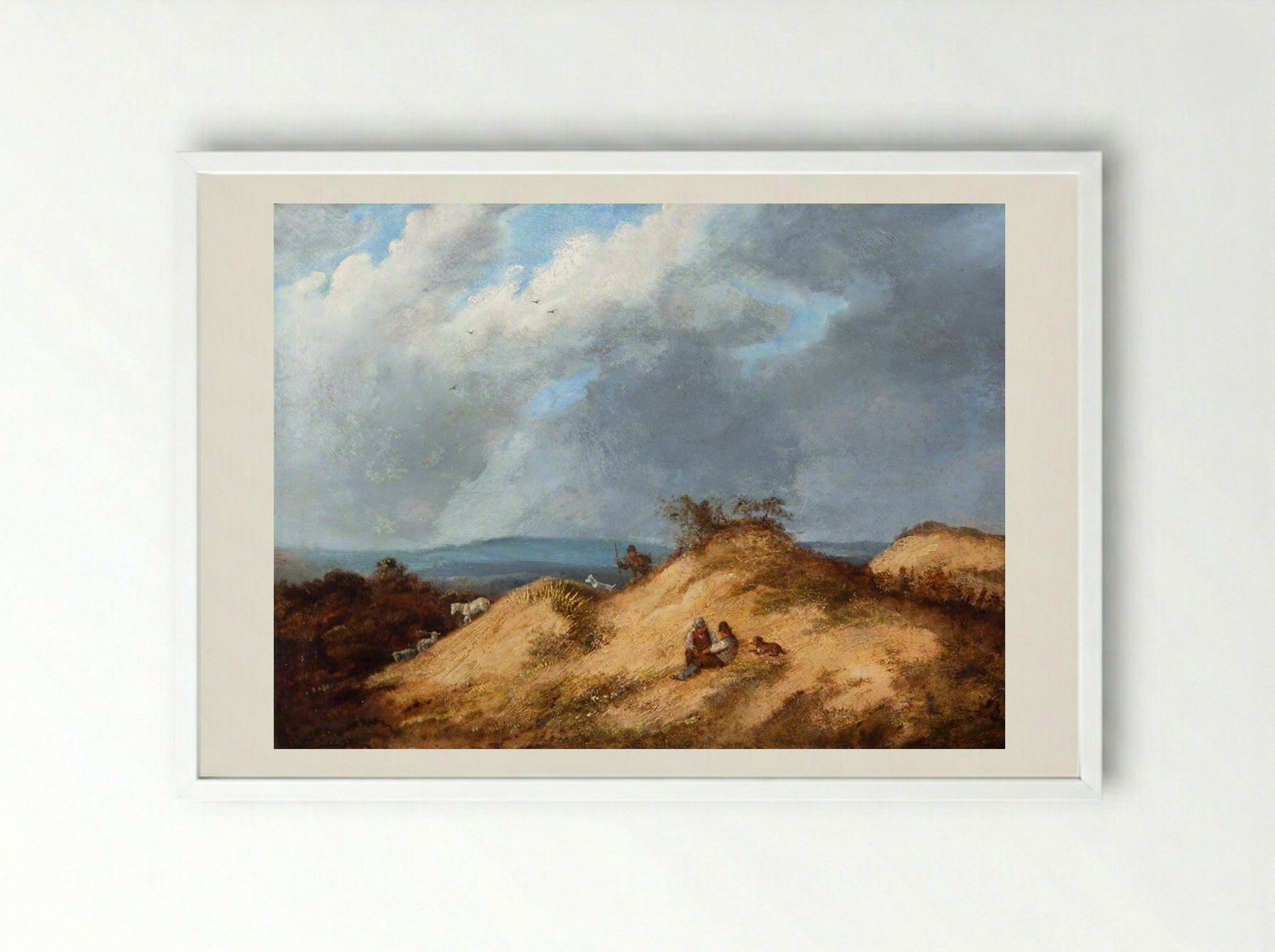 Mousehold Heath - John Crome - Framed Print White