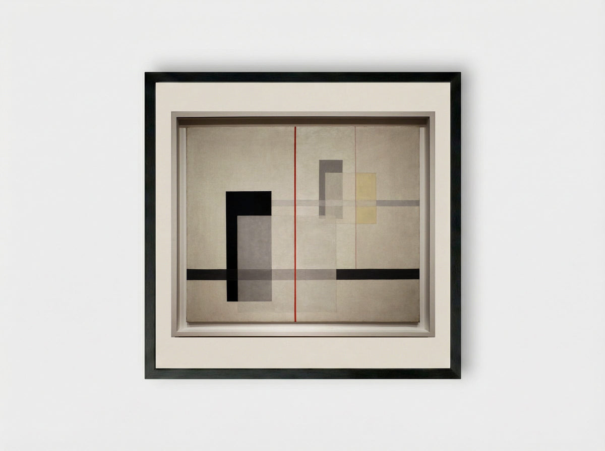 K VII - László Moholy-Nagy - Framed Print Black