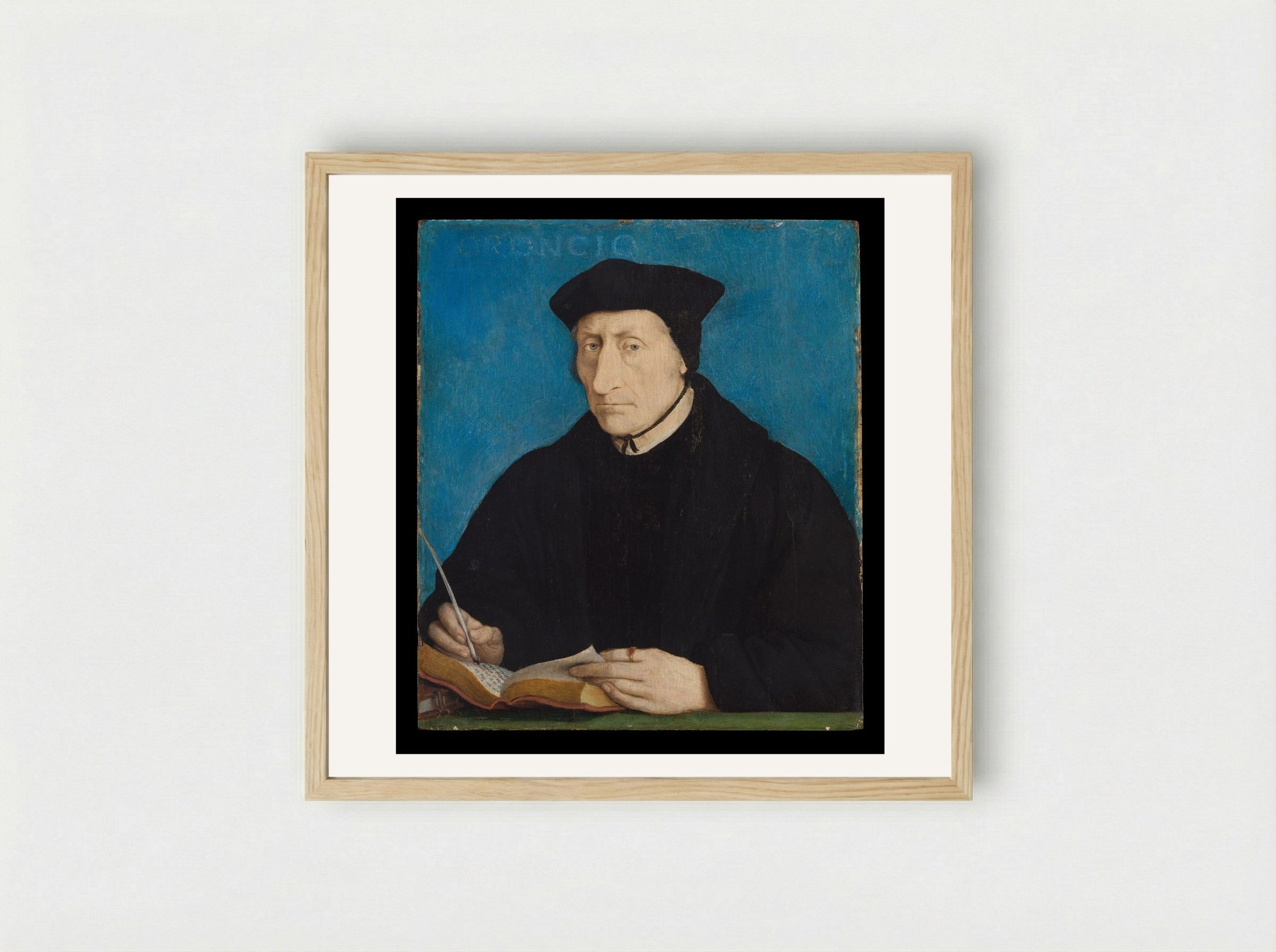 Guillaume Budé - Jean Clouet - Framed Print Wood