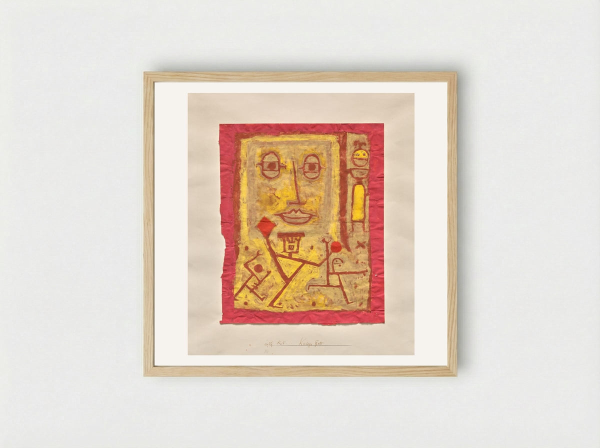 God of War (Kriegs-Gott) - Paul Klee - Framed Print Wood