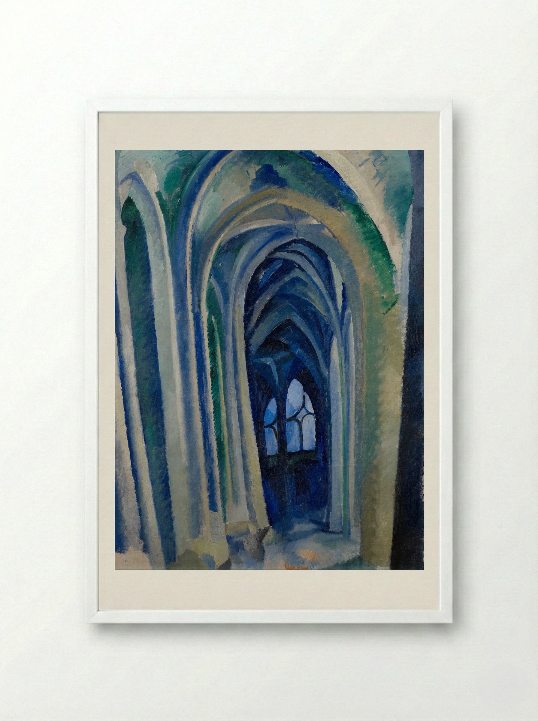 St. Severin, No. 3 - Robert Delaunay - Framed Print White