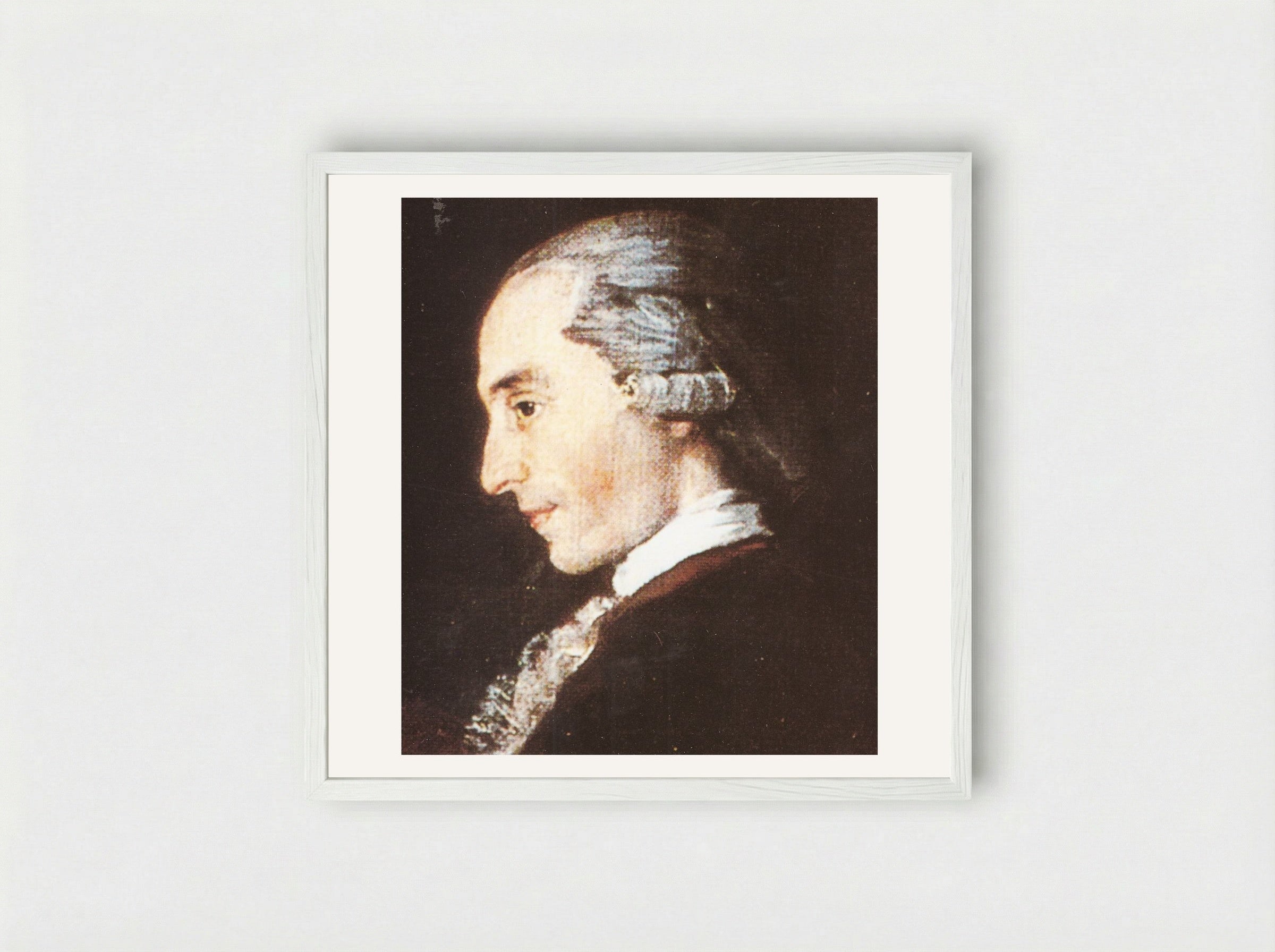 The Family of the Infante Don Luis (Detail) - Francisco Goya - Framed Print White