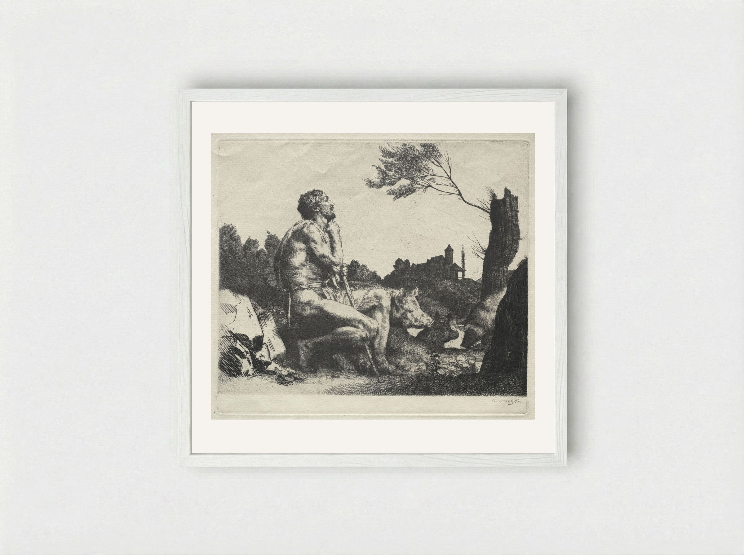 The Prodigal Son - William Strang - Framed Print White