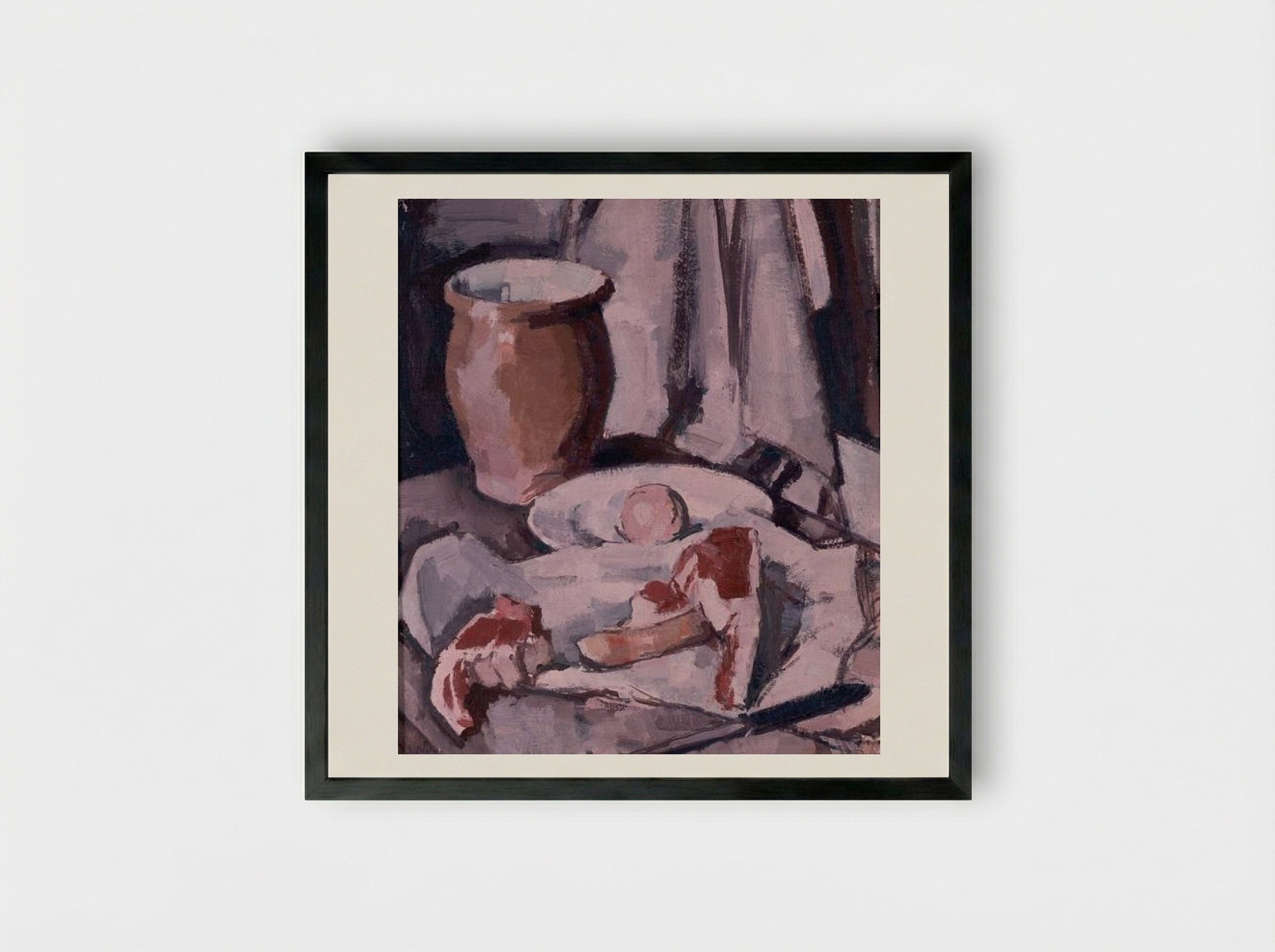 Chops - Samuel Peploe - Framed Print Black