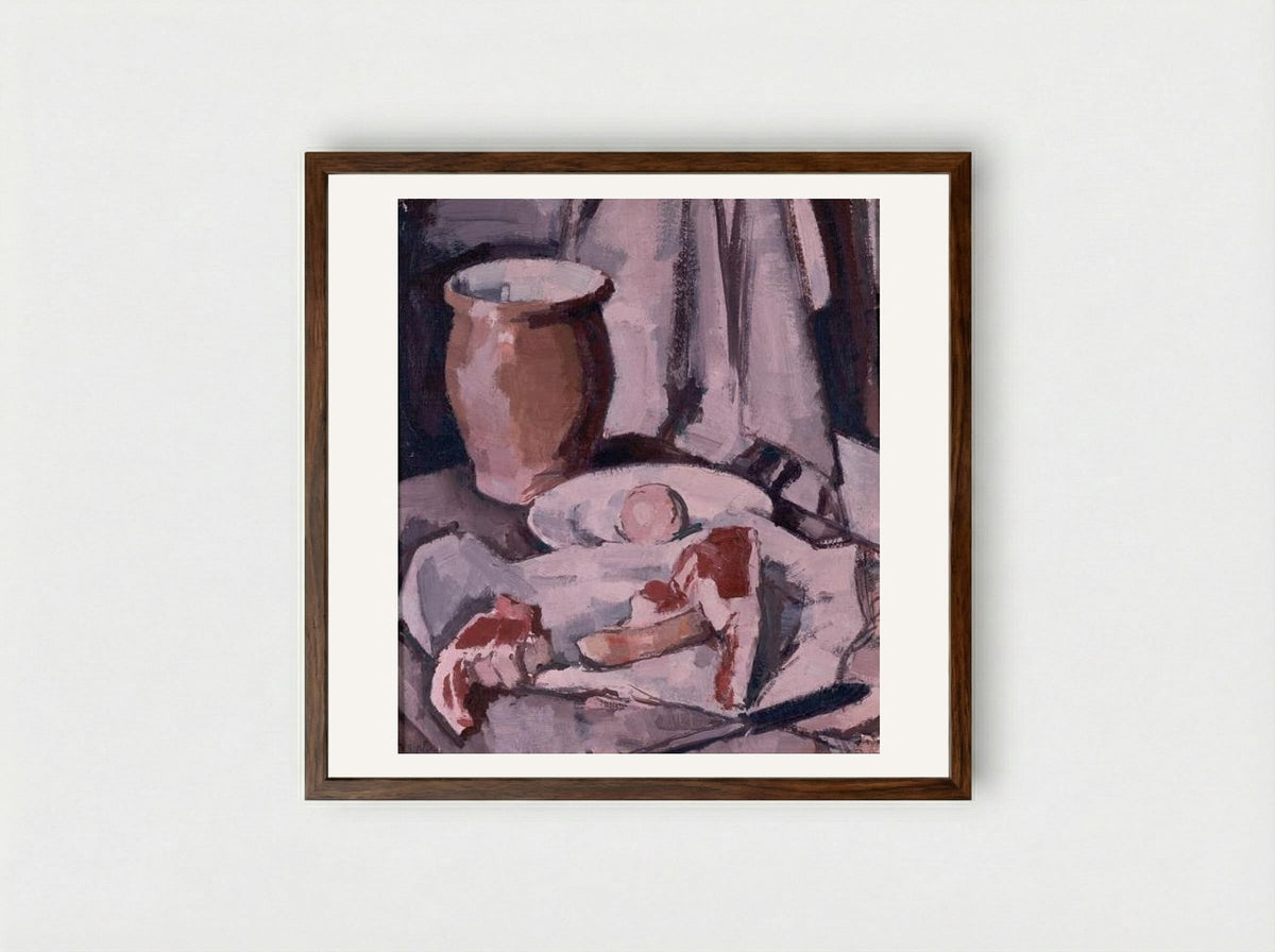 Chops - Samuel Peploe - Framed Print Dark Wood