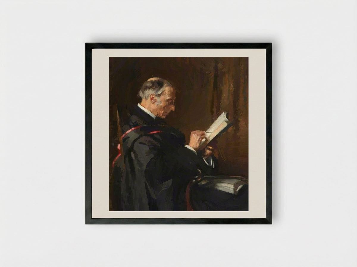 Charles Buller Heberden, Principal - William Orpen - Framed Print Black
