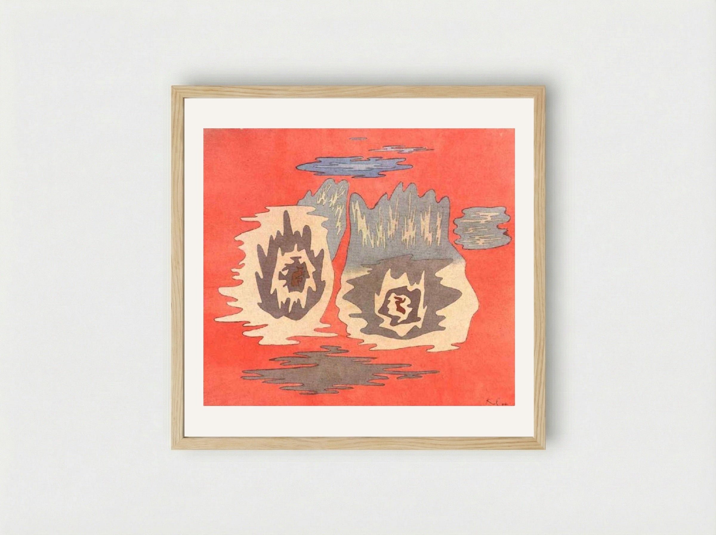 The Place of the Twins - Paul Klee - Framed Print Wood