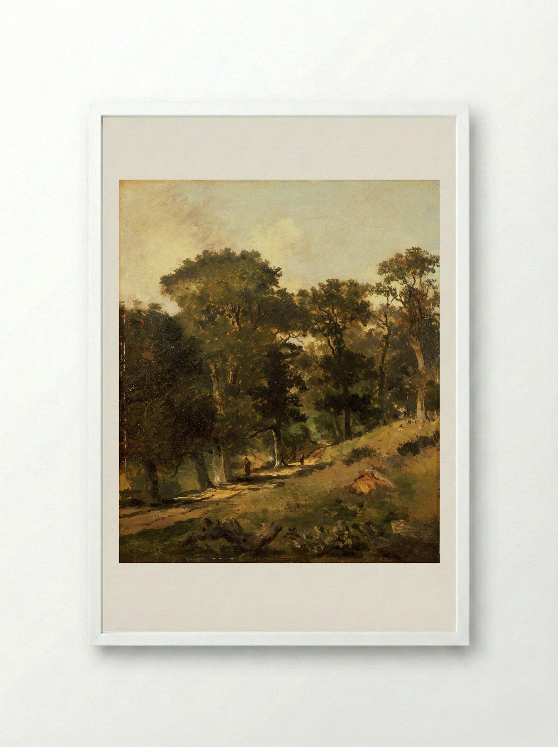 Postwick Grove, Norwich - John Crome - Framed Print White