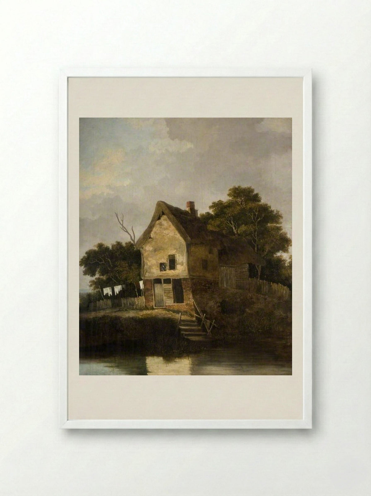 View at Blofield, near Norwich - John Crome - Framed Print White