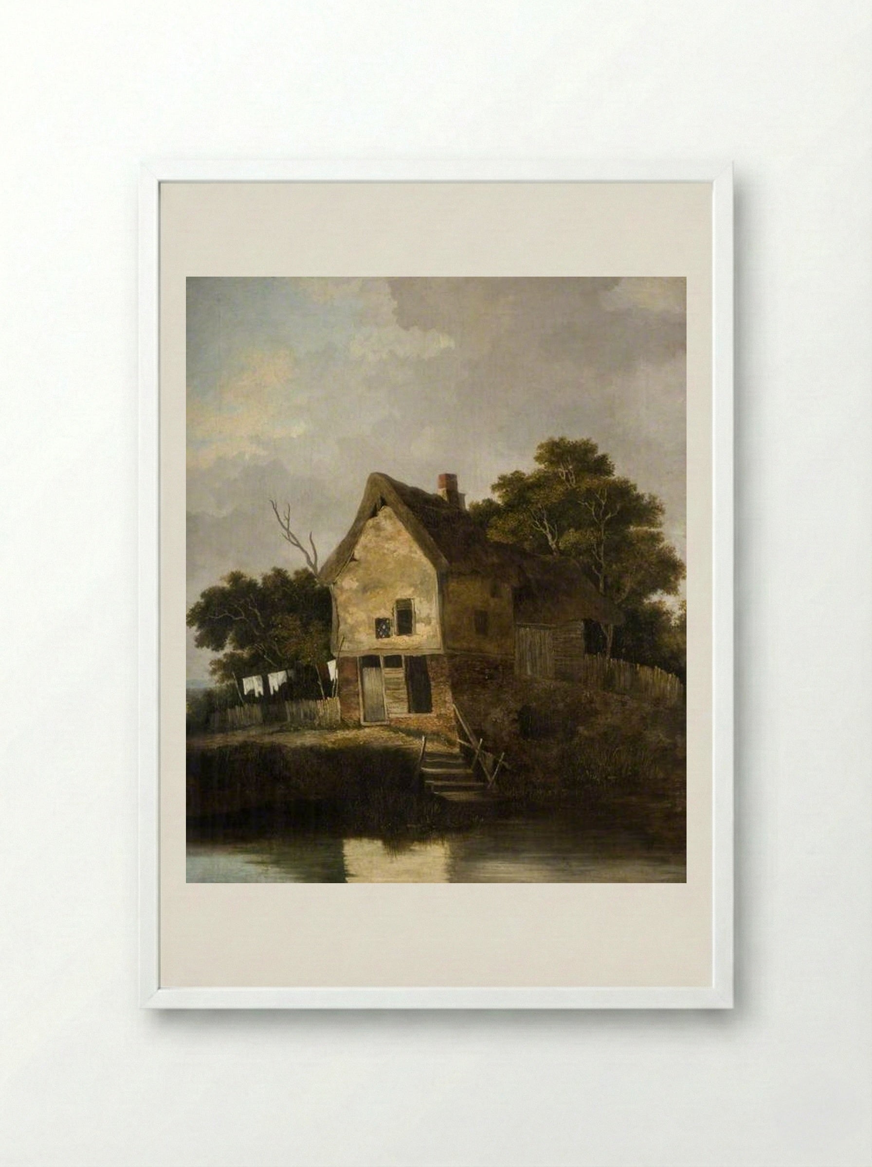 View at Blofield, near Norwich - John Crome - Framed Print White