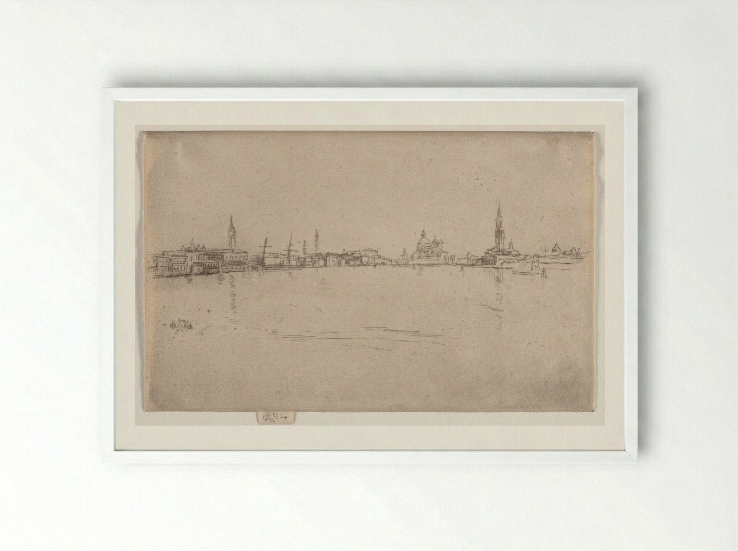 La Salute: Dawn - James McNeill Whistler - Framed Print White