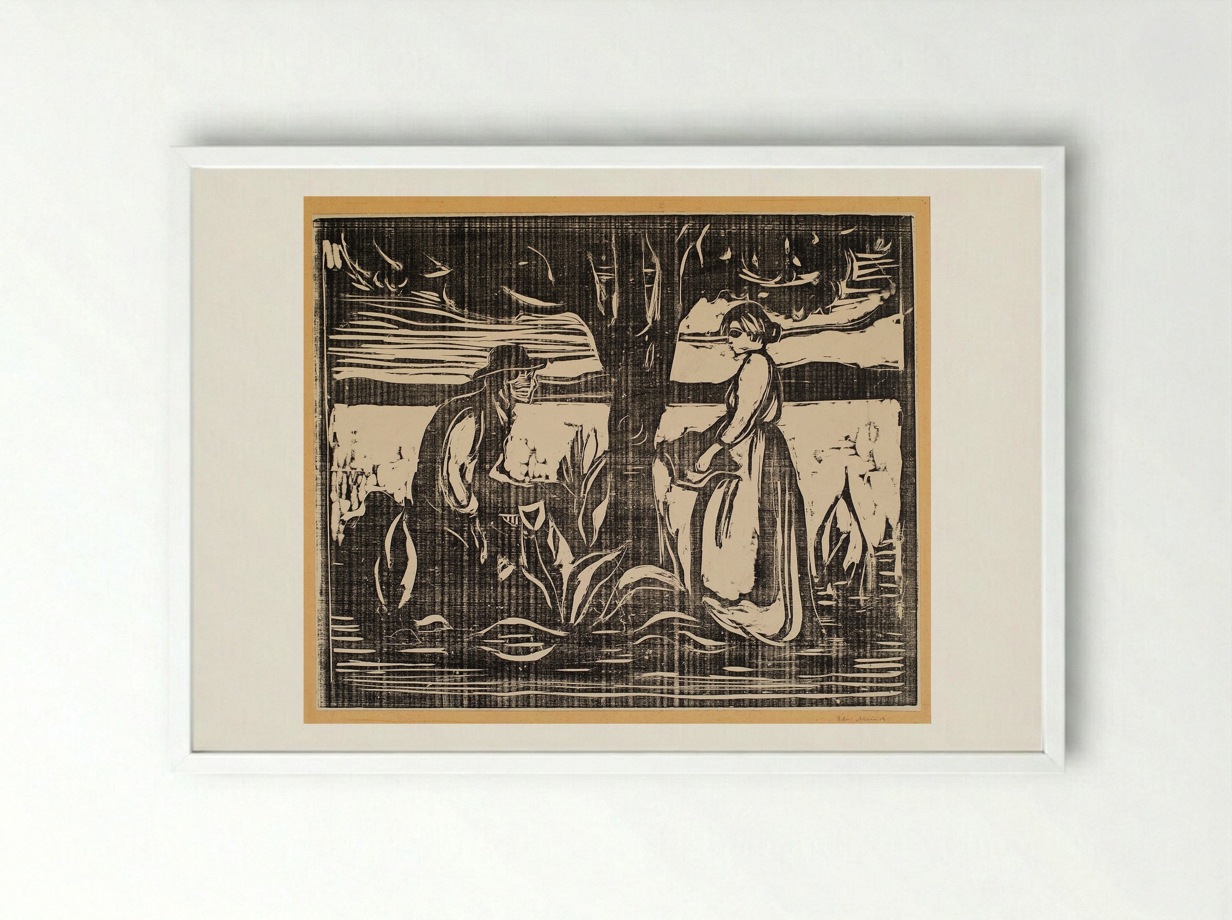 Fertility - Edvard Munch - Framed Print White