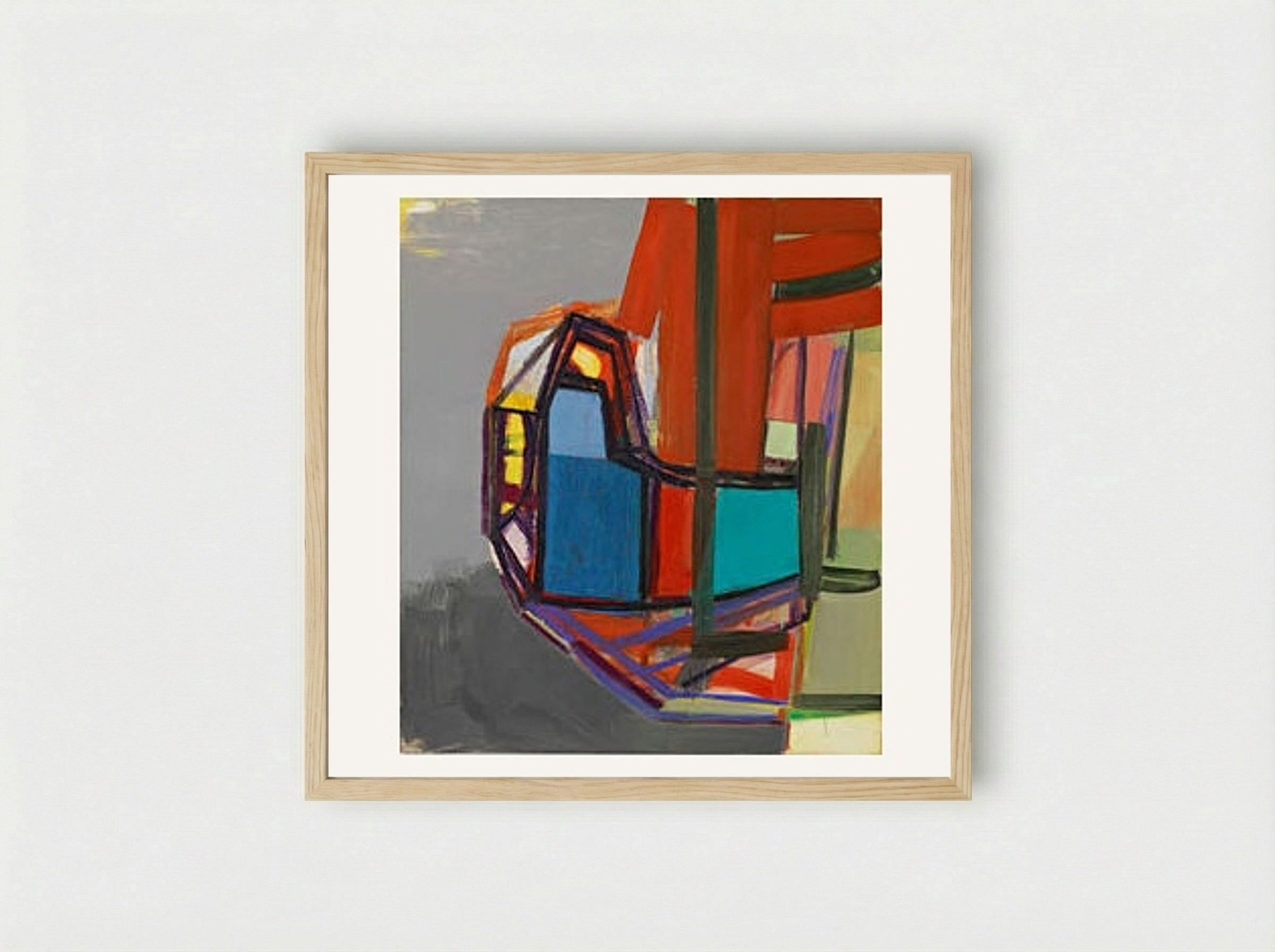 L - Amy Sillman - Framed Print Wood