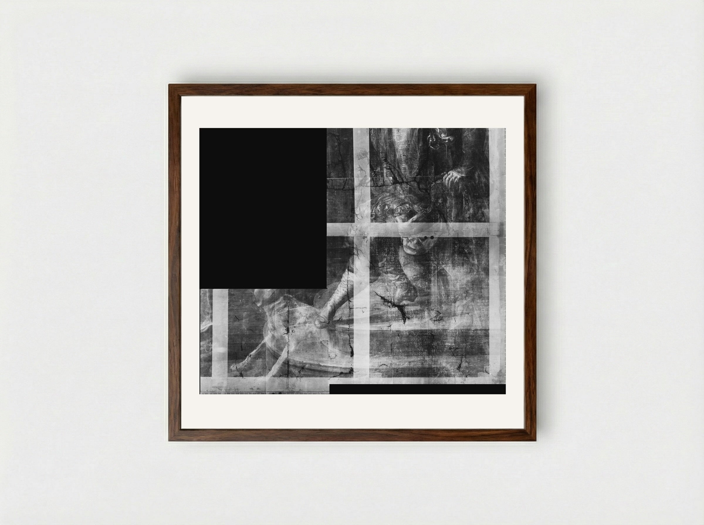Esther before Ahasuerus - Artemisia Gentileschi - Framed Print Dark Wood