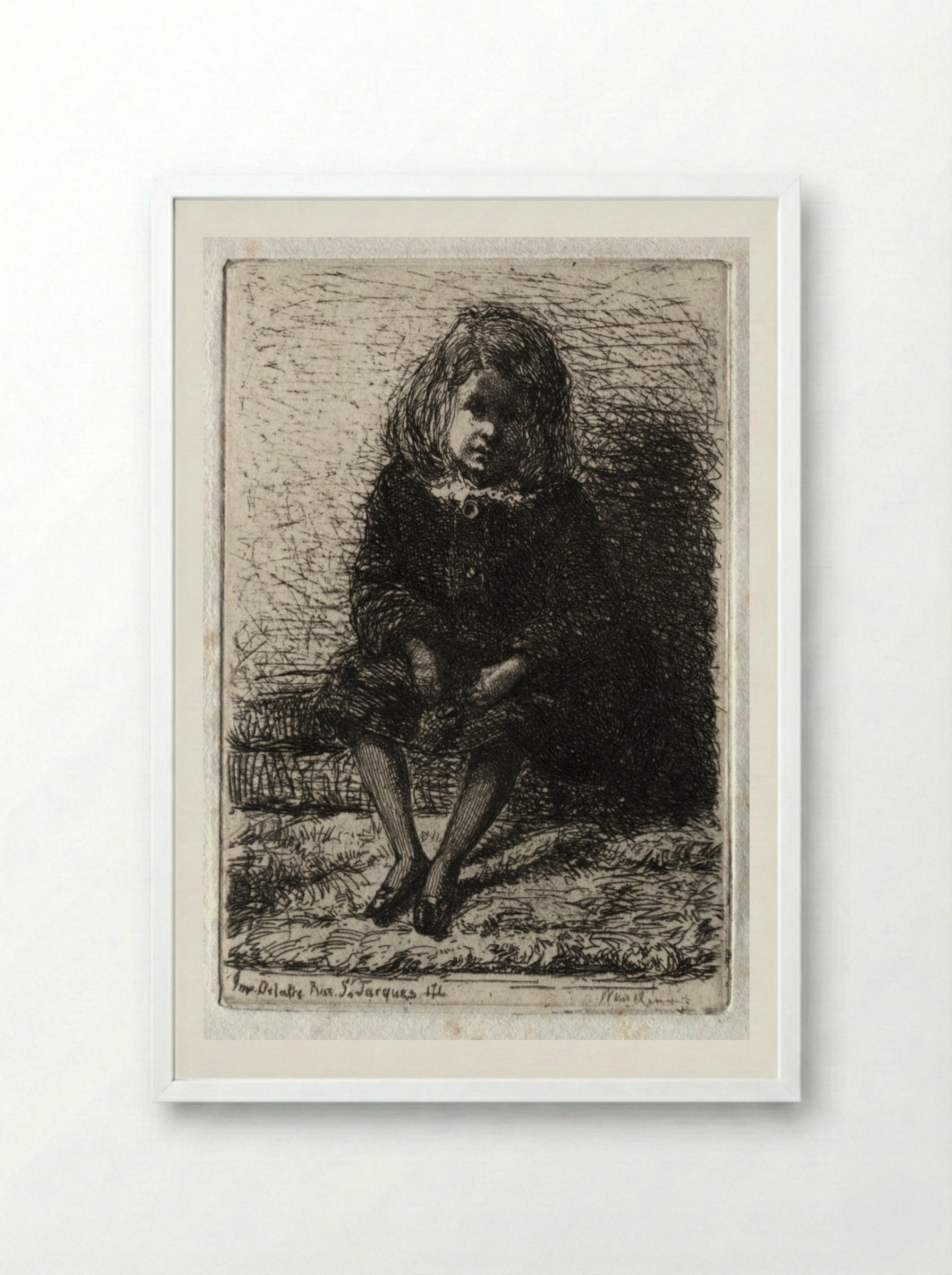 Little Arthur - James McNeill Whistler - Framed Print White