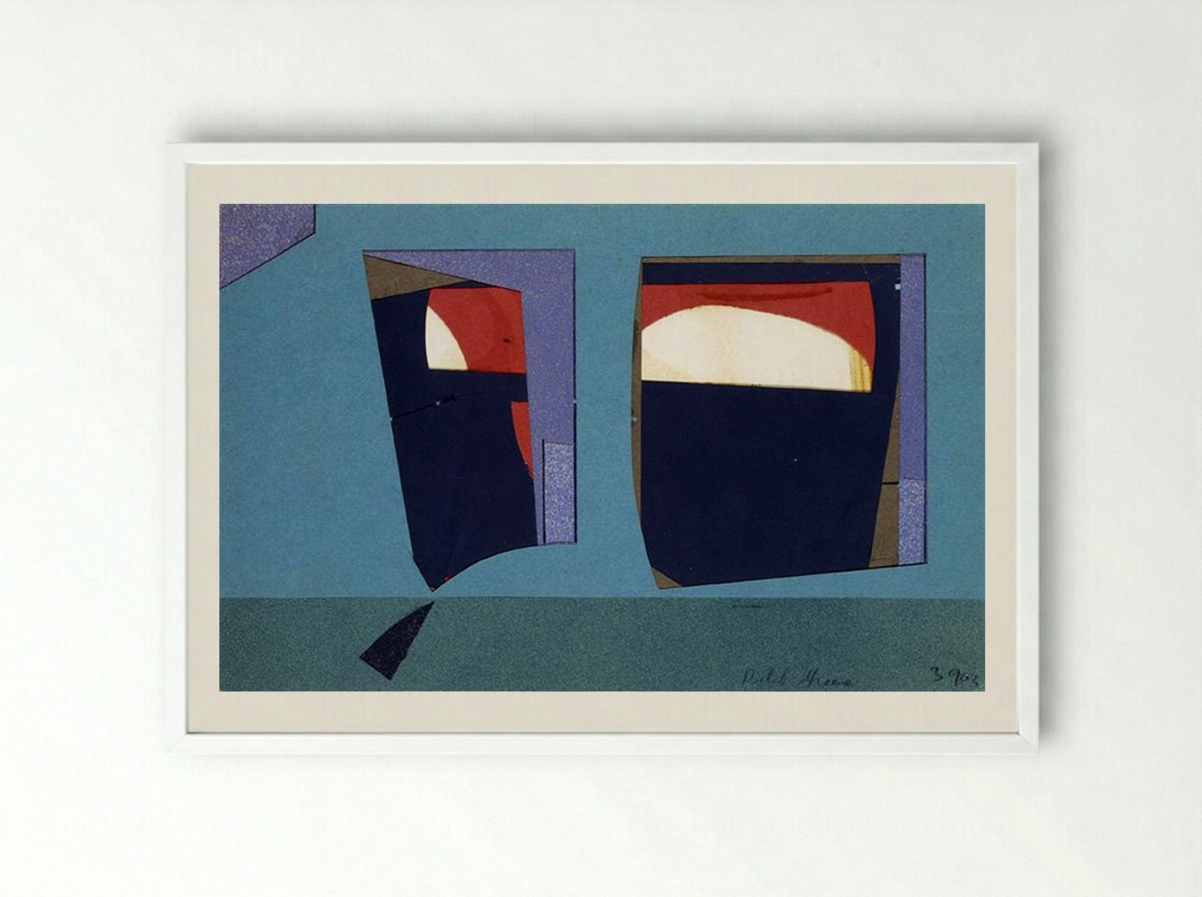 Untitled (39-03) - Balcomb Greene - Framed Print White