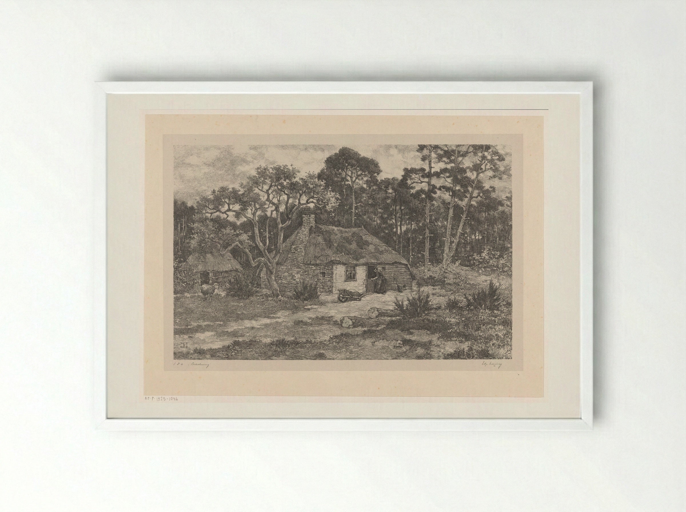 Boschweg - Edzard Koning - Framed Print White