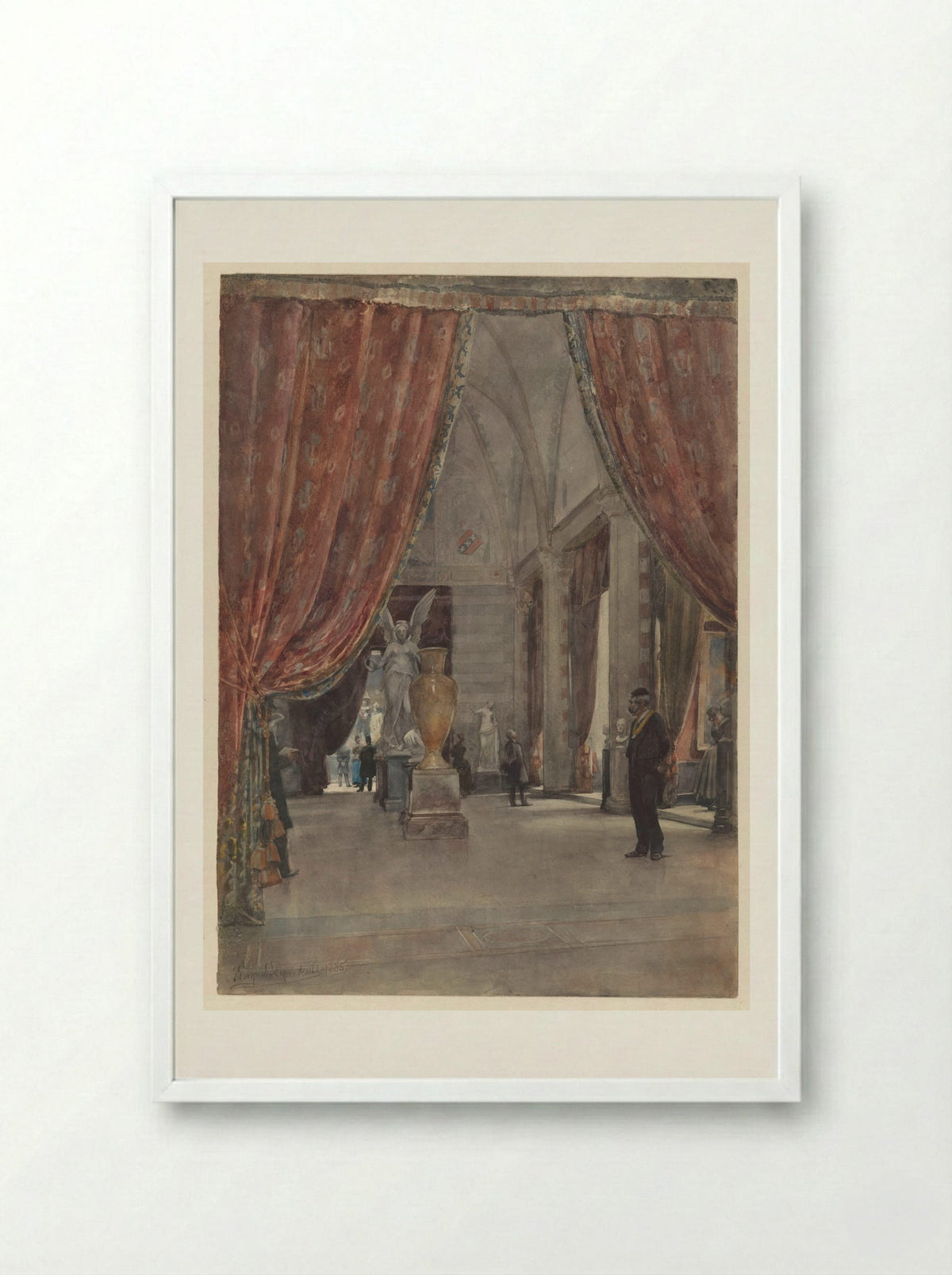 Gang van Bloemgracht 70 te Amsterdam - Jan Hoynck van Papendrecht - Framed Print White