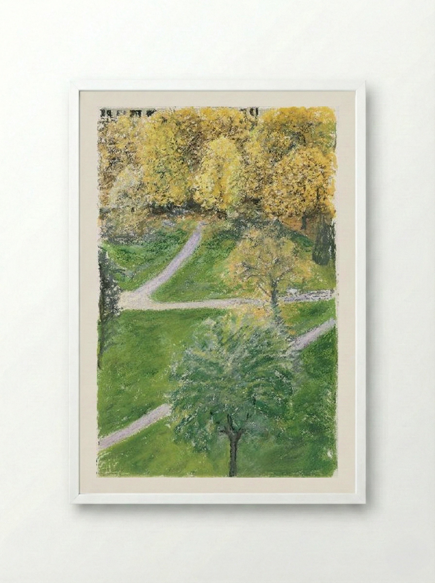 Autumn - Avigdor Arikha - Framed Print White