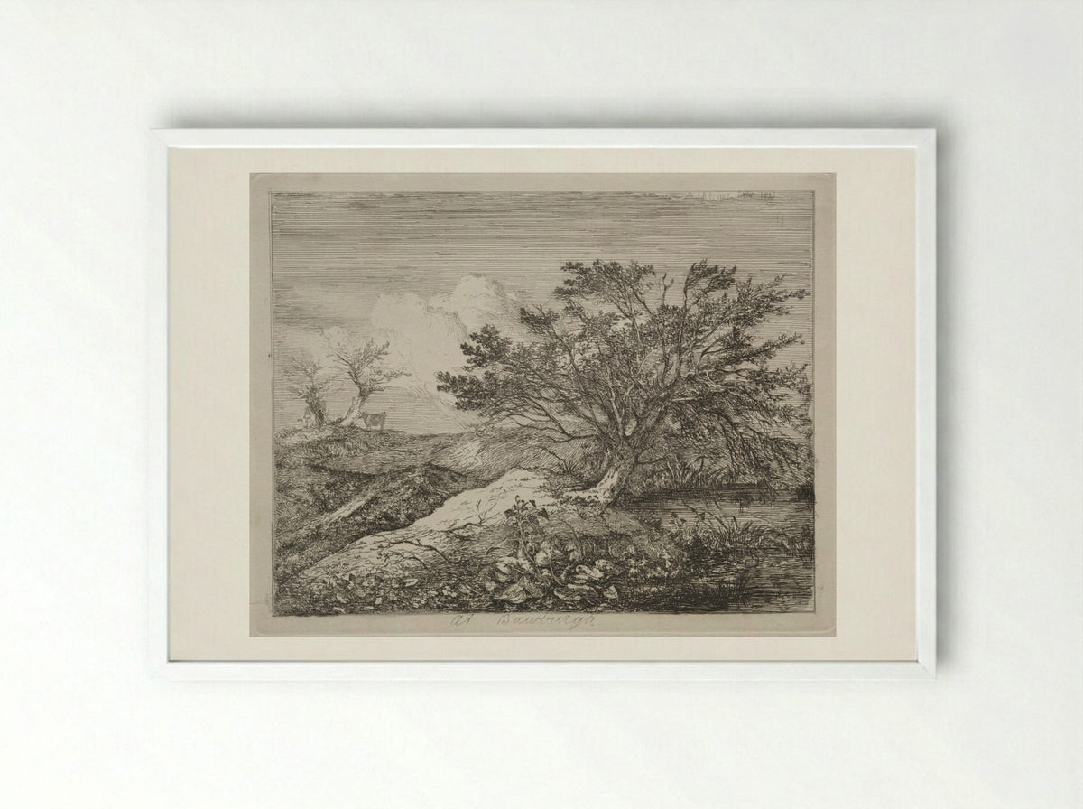 At Bawburgh - John Crome - Framed Print White