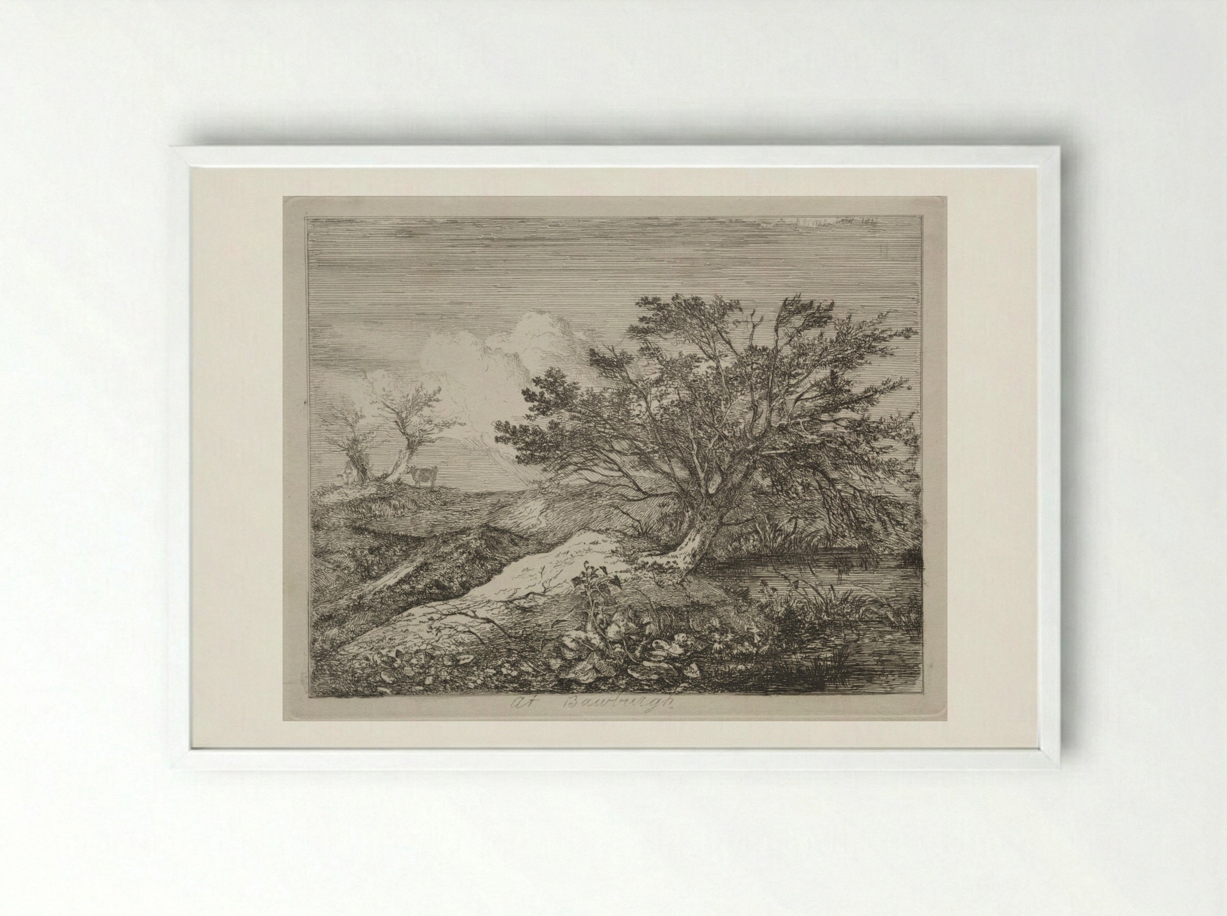 At Bawburgh - John Crome - Framed Print White